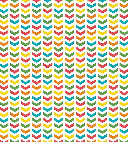 Miniatura 2 de Ambesonne Arrow Duvet Cover Set, Illustration of Colorful Repetitive Arrows Pointing Downwards on a Plain Background, Decorative 3 Piece Bedding Set