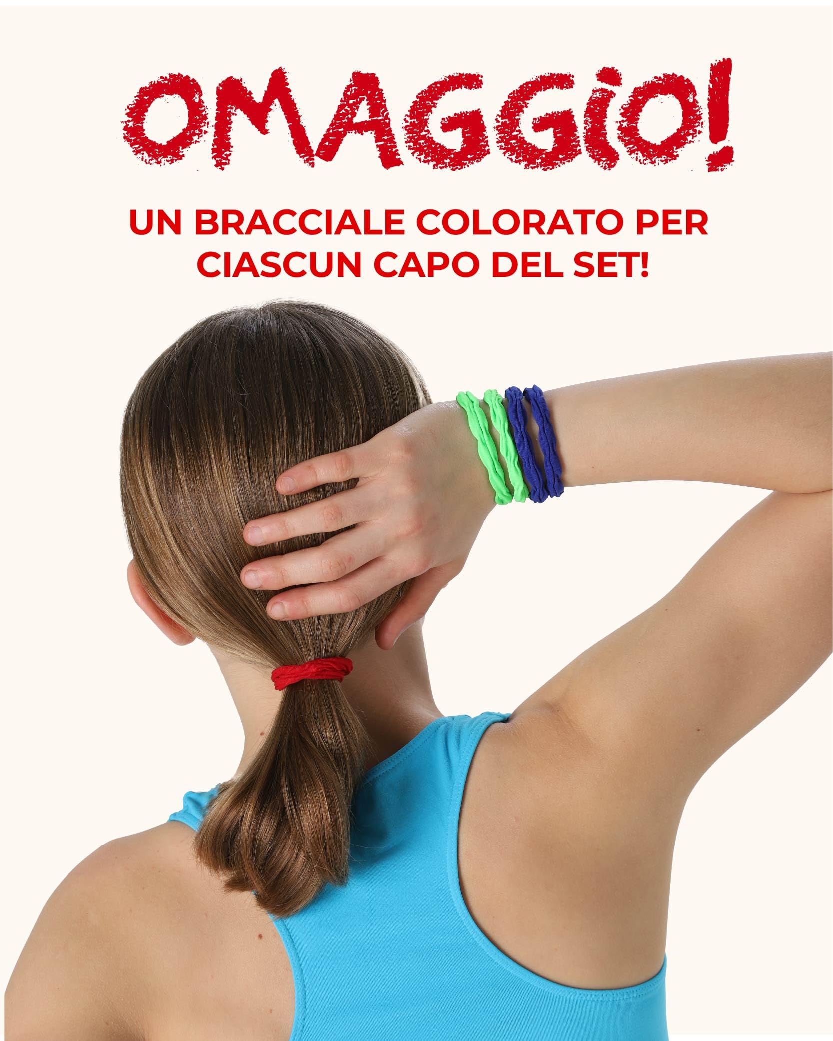 Risalti Top Bambina Americano Microfibra 3 pz - Top Ragazza Senza Cuciture ed Etichette, Top Sportivo Bambina, Reggiseno Ragazza Sportivo, Seamless, Bracciali in Omaggio - Made in Italy
