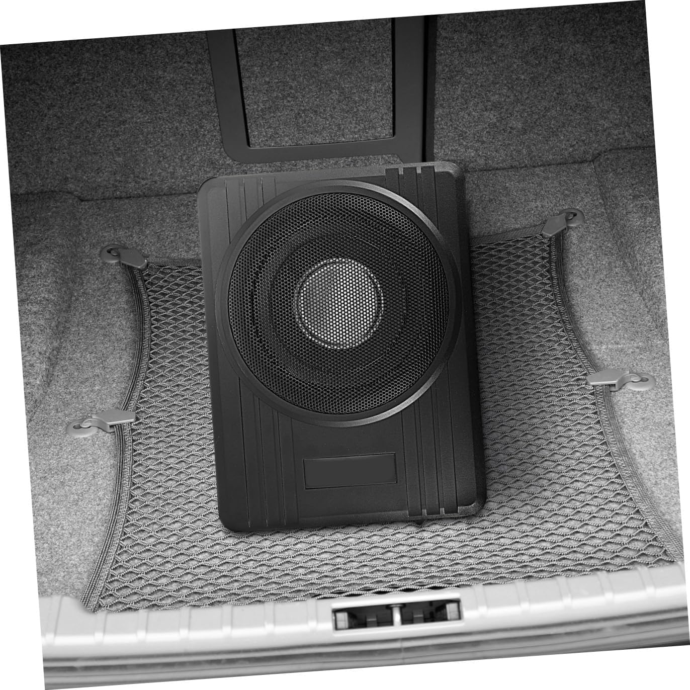 600w 8-inch Aluminum Alloy Auto Under Seat Woofer Subwoofer with Built-in Amplifier for Car Audio Systems