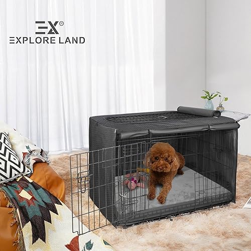 Miniatura 6 de Explore Land Funda de repuesto impermeable para cama de perro, lavable a máquina, esponjosa, 36 pulgadas de largo x 27 pulgadas de ancho x 4