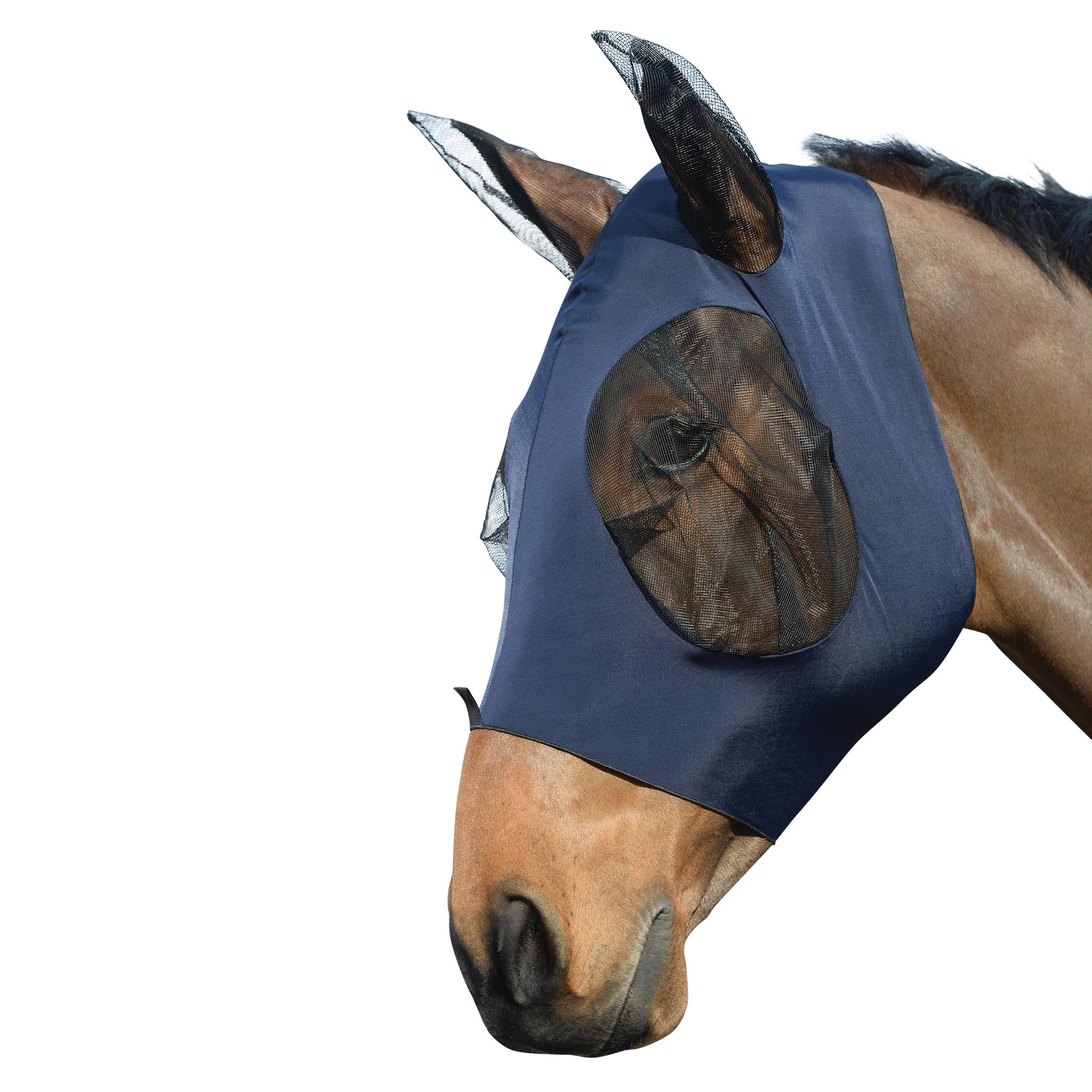 WeatherBeeta Stretch Bug Eye Saver with Ears, Navy/Black, Pony โ image 1