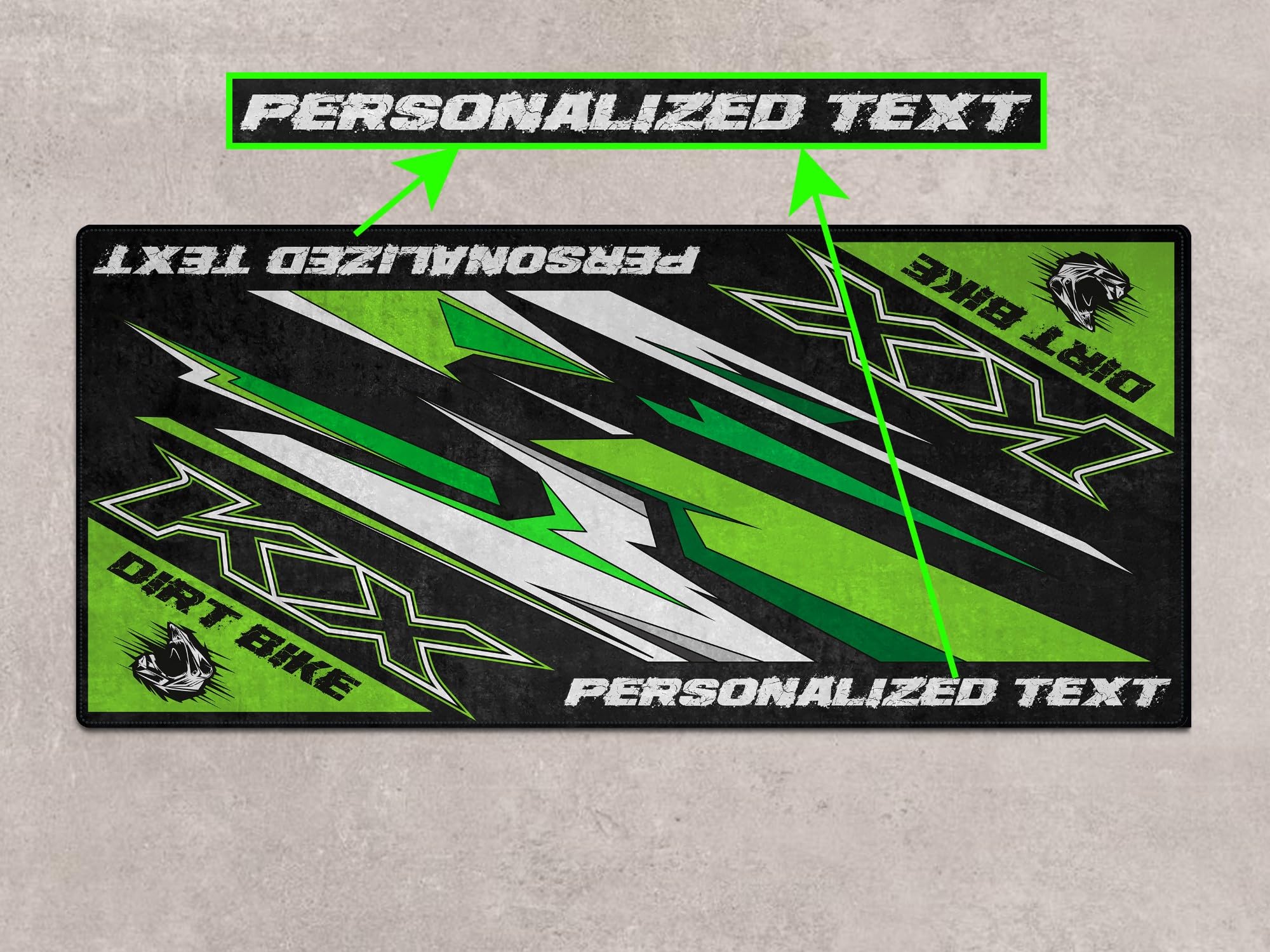 Designed specifically for KX Dirt Bike Motorcycle Pit Mat