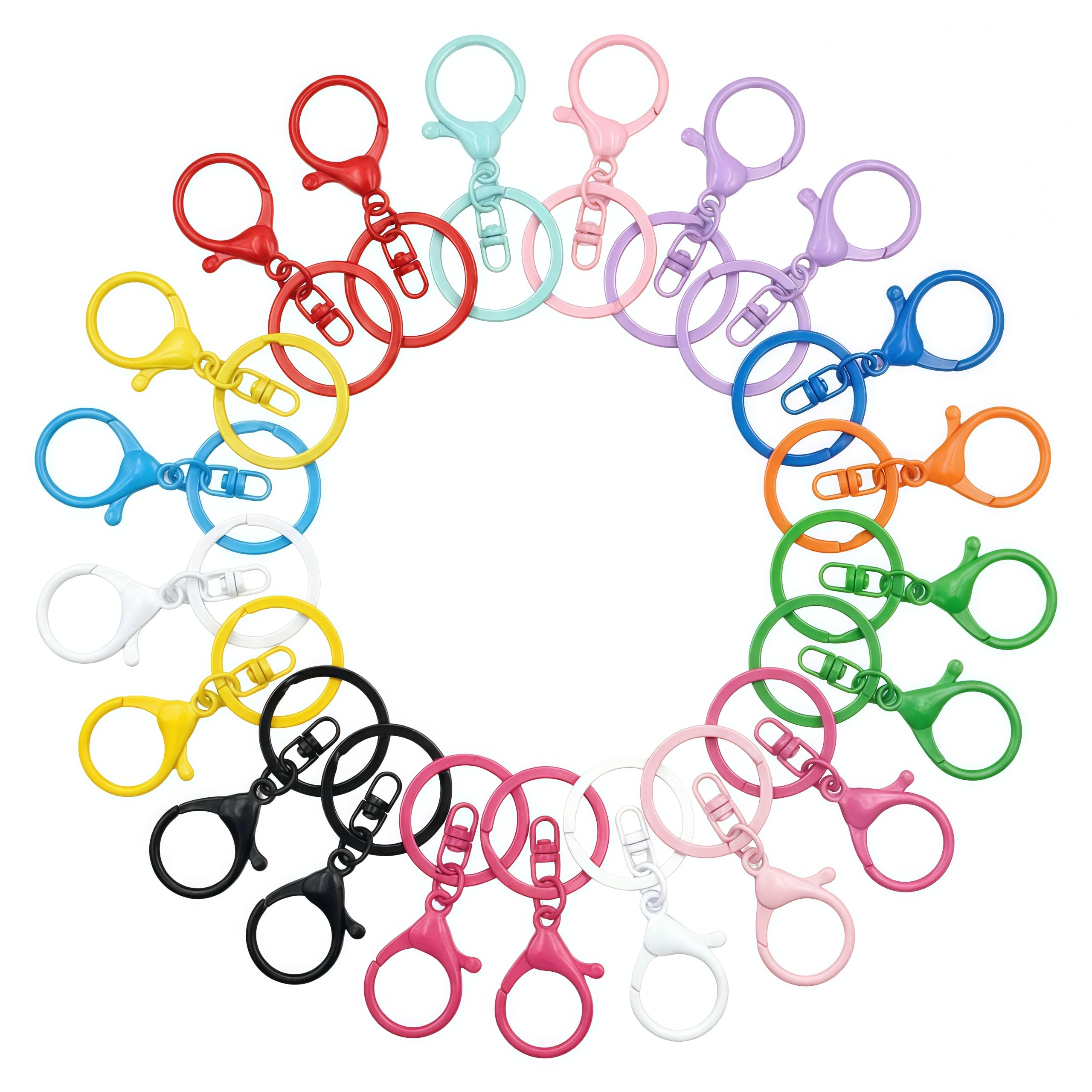 Amazon.com: Lobster Claw Clasps for Keychains 24Pcs Metal Large
