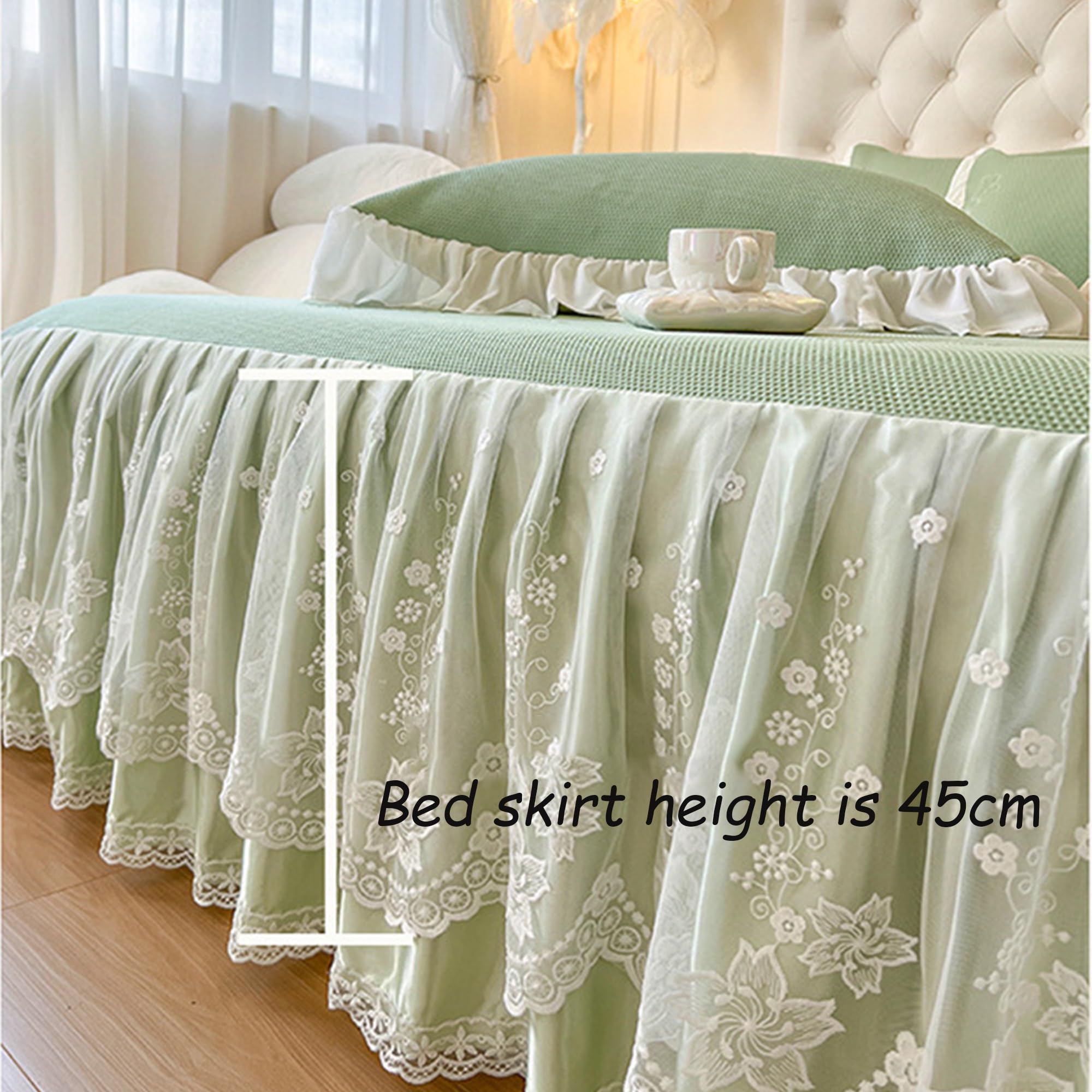 Amazon｜クイーンサイズベッド用ダストフリル、2024年夏プリンセス