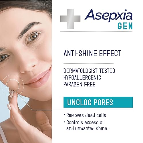 Miniatura 2 de Asepxia Gel exfoliante facial GEN para piel grasa con efecto antibrillo, 3.5 onzas