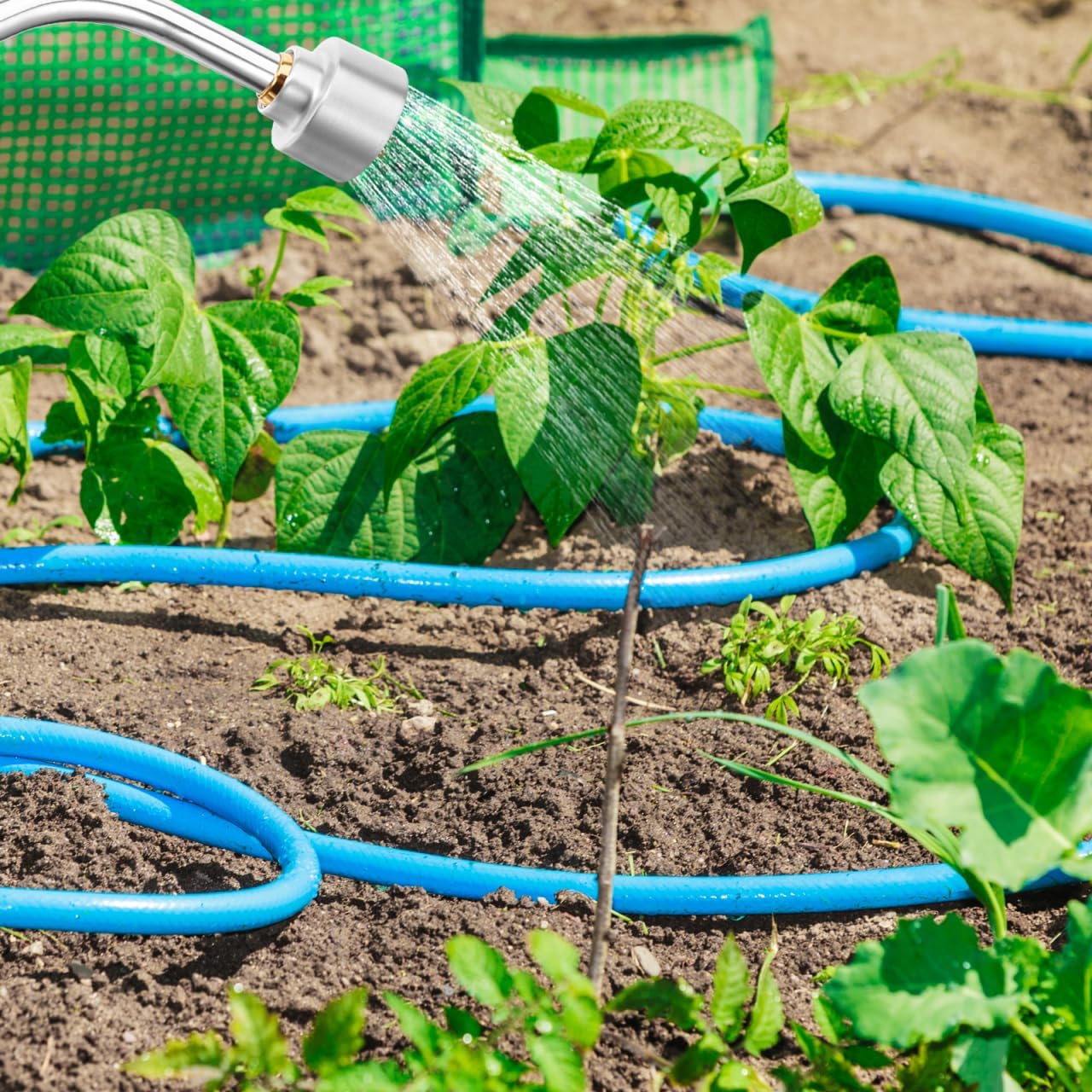 DOITOOL Watering Sprayer Telescoping Water Wand: Turret Wand Sprinkler Garden Hose Nozzle Front Trigger Sprayer Adjustable Garden Hose Water 2000 rain Watering Holes
