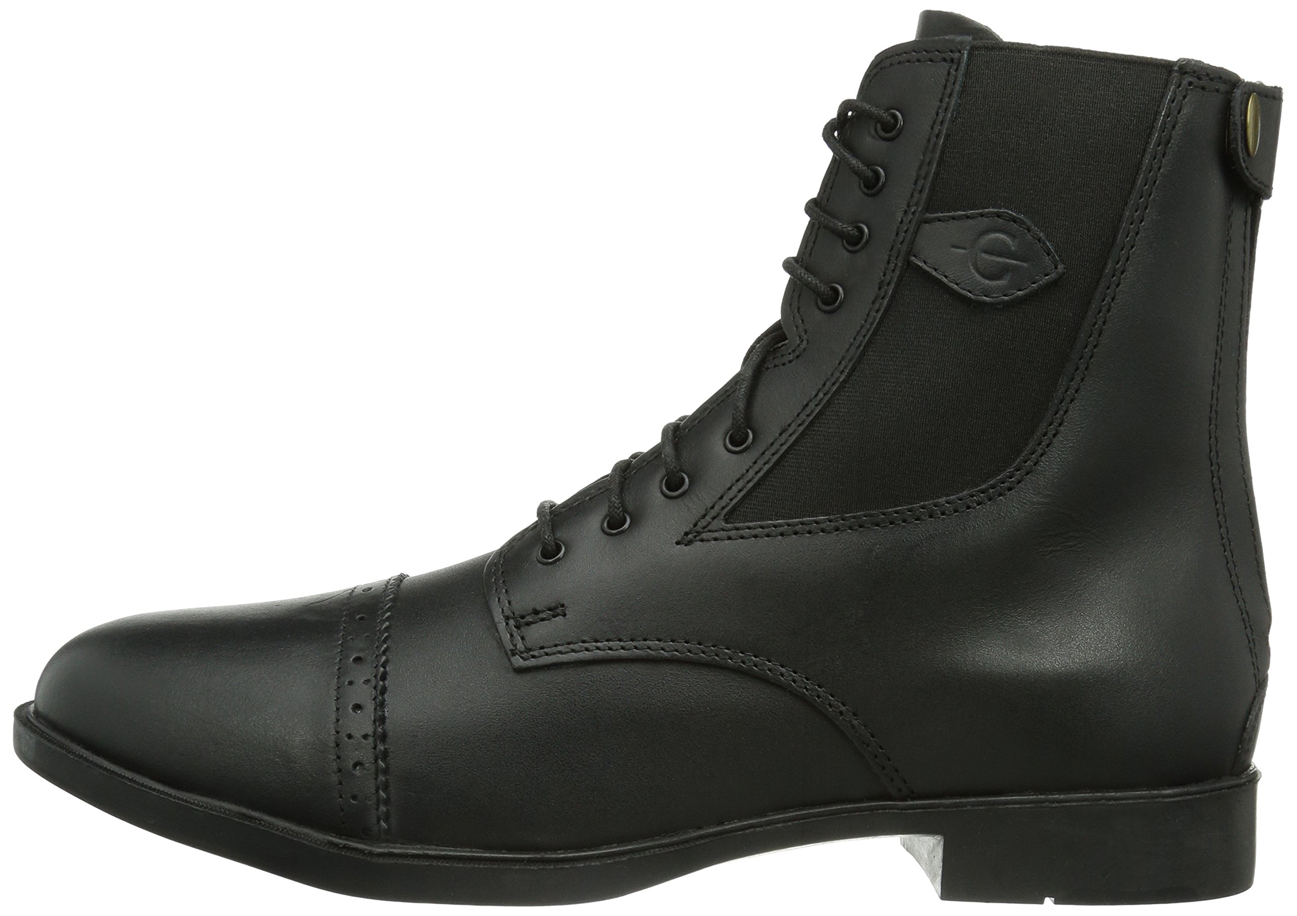 Kerbl Stivaletti stringati Monaco, Stivaletti in pelle per equitazione - Unisex adulti, Black, 45 EU