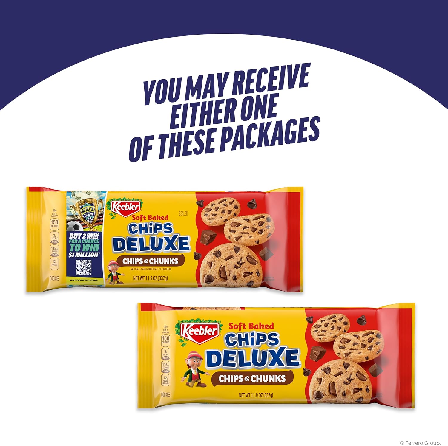 Soft Baked Chips Deluxe Chocolate Cookies