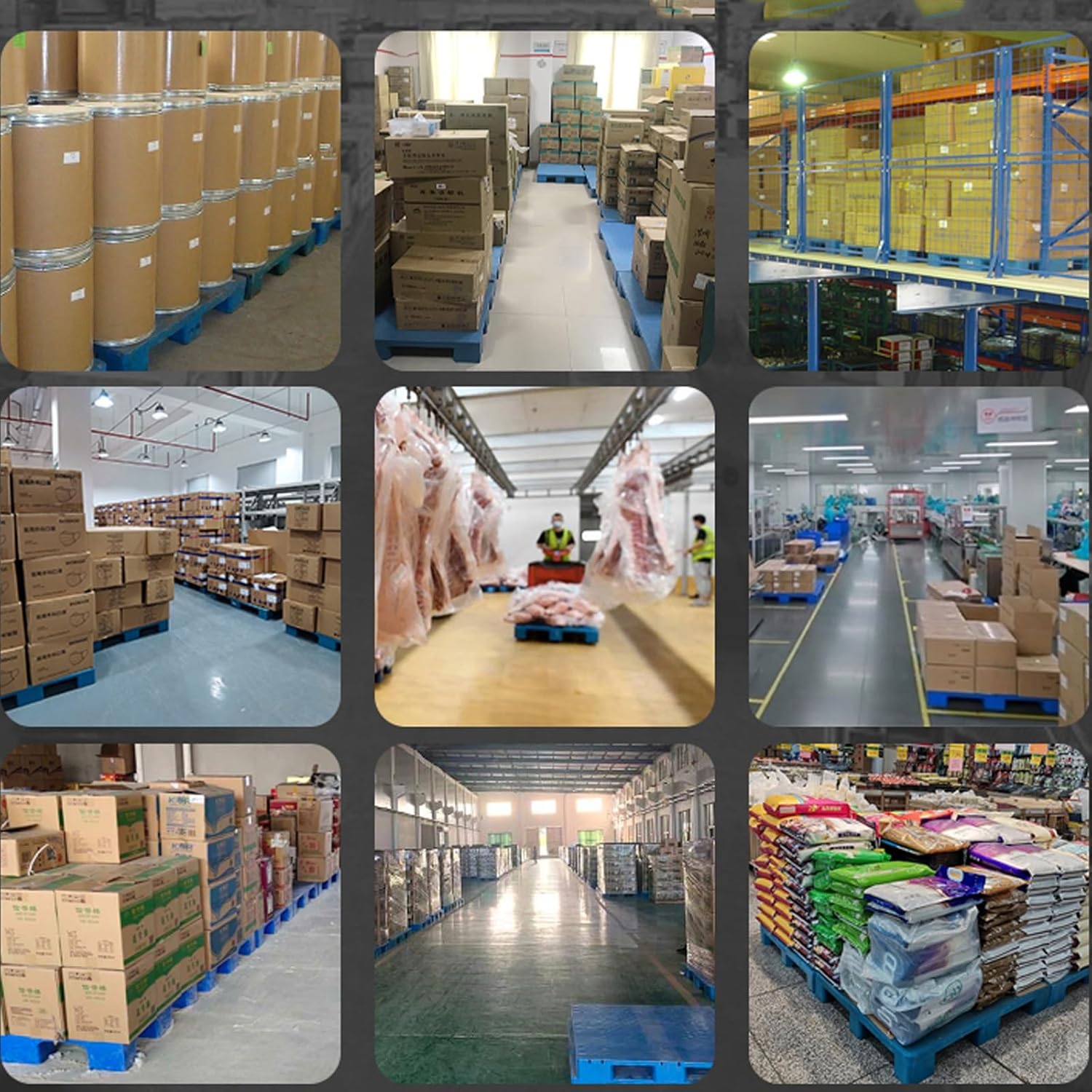 4 pcs Plastic Pallets for Basement Storage, Multi-Functional Moisture-Proof Board, for Warehouse Garage and Basement Storage, Blue(40x30cm/16x12in)