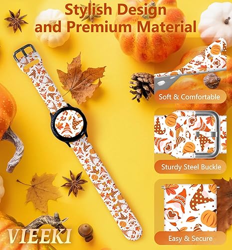 Vista 51 de Correas de reloj navideñas compatibles con Samsung Galaxy Watch de 1.575 pulgadas, 1.732 pulgadas, 0.787 pulgadas, correa de silicona de repuesto