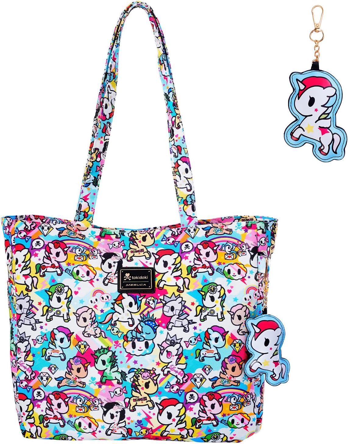 Tokidoki Tote Bag for Women Large Shoulder Bag Capacity Handbag Canvas Tote Purse for College Work Travel