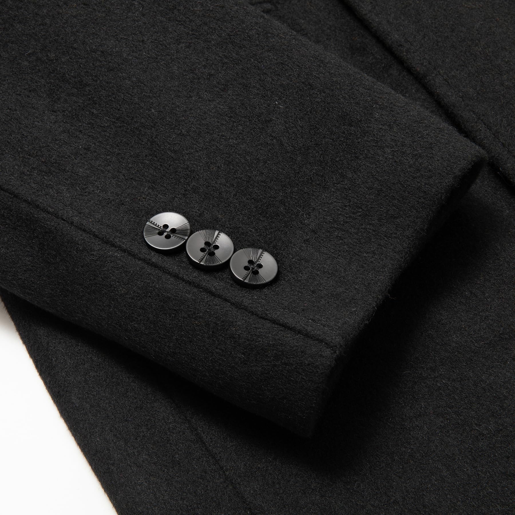 Allthemen Cappotto da Uomo Invernale Lungo Trench Coat Doppiopetto Caldo Casual Lana Coat Slim Fit Business Outerwear a Vento