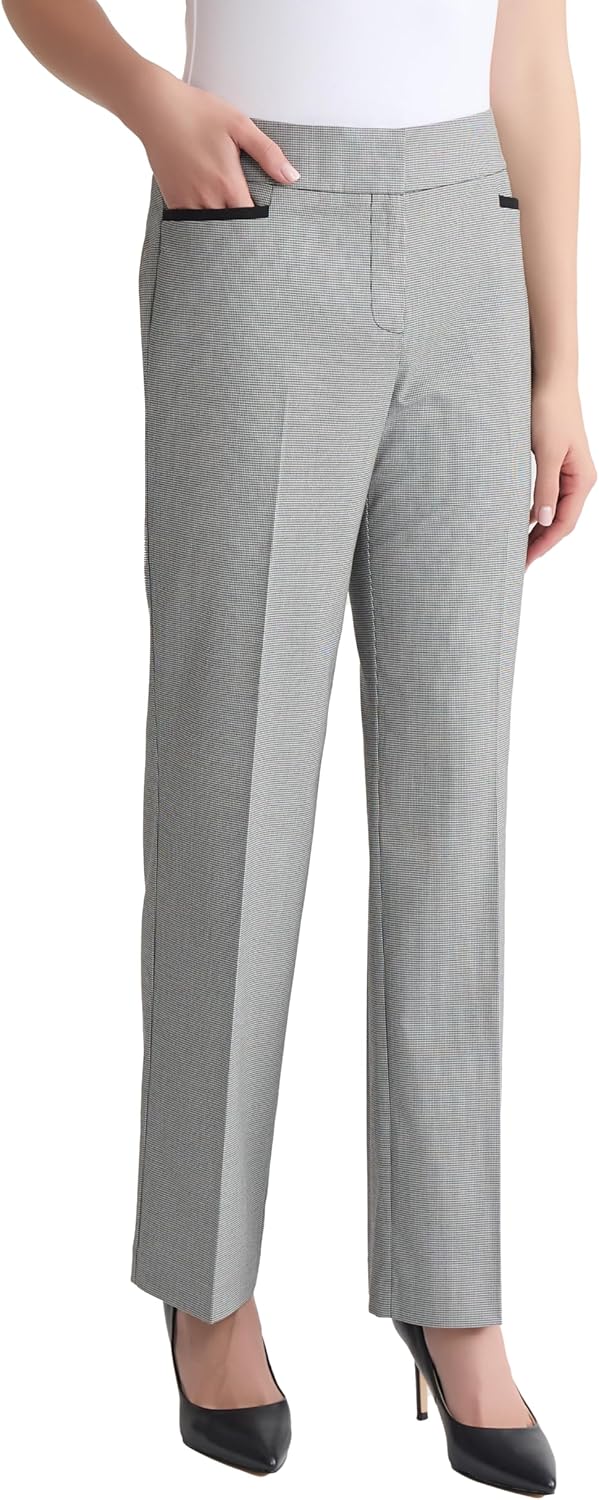 Kasper Women's Mini-Check Trouser Pant - Image 3