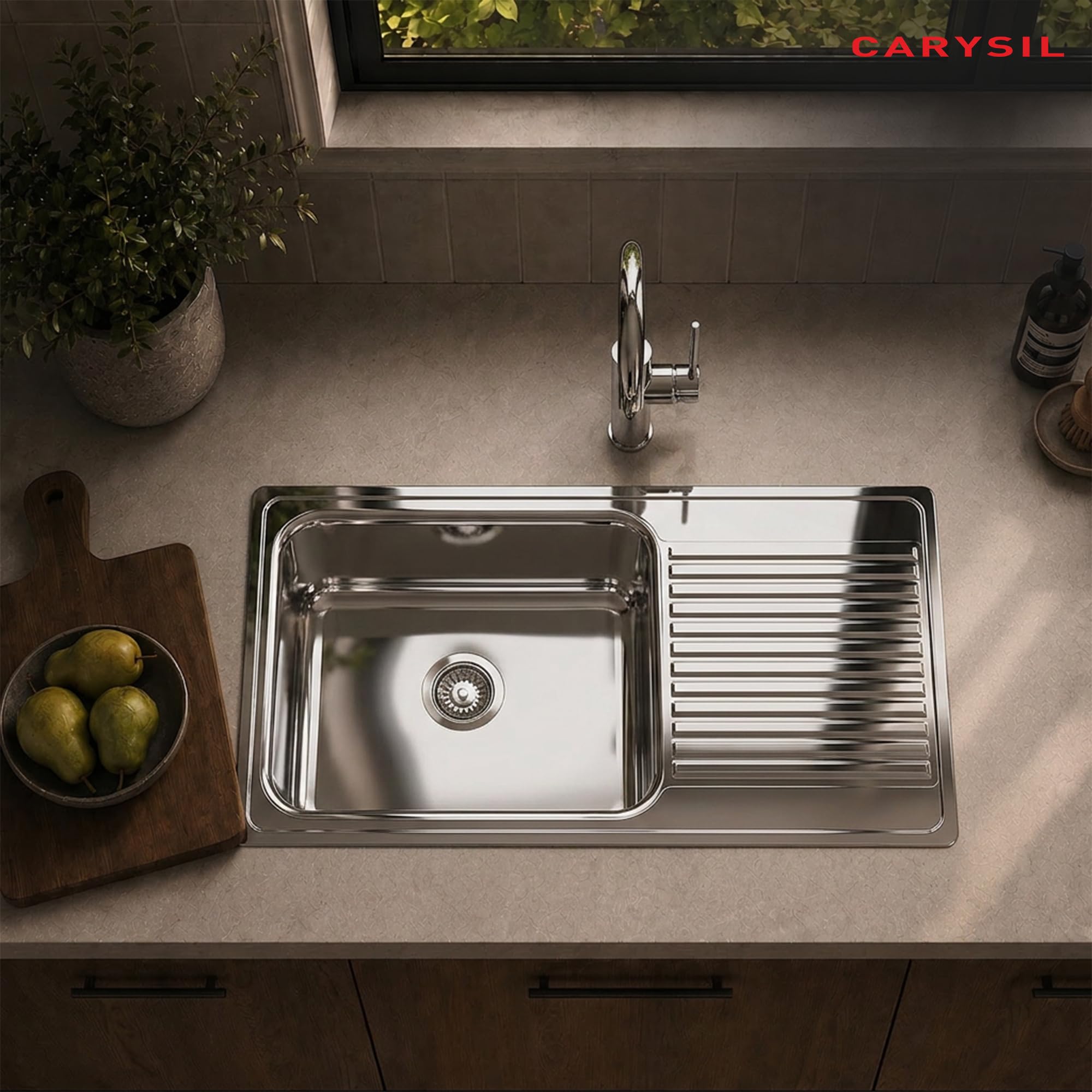 Carysil VSG Pro Stainless Steel Sink - Deep Bowl, FREE SHIPPING -14