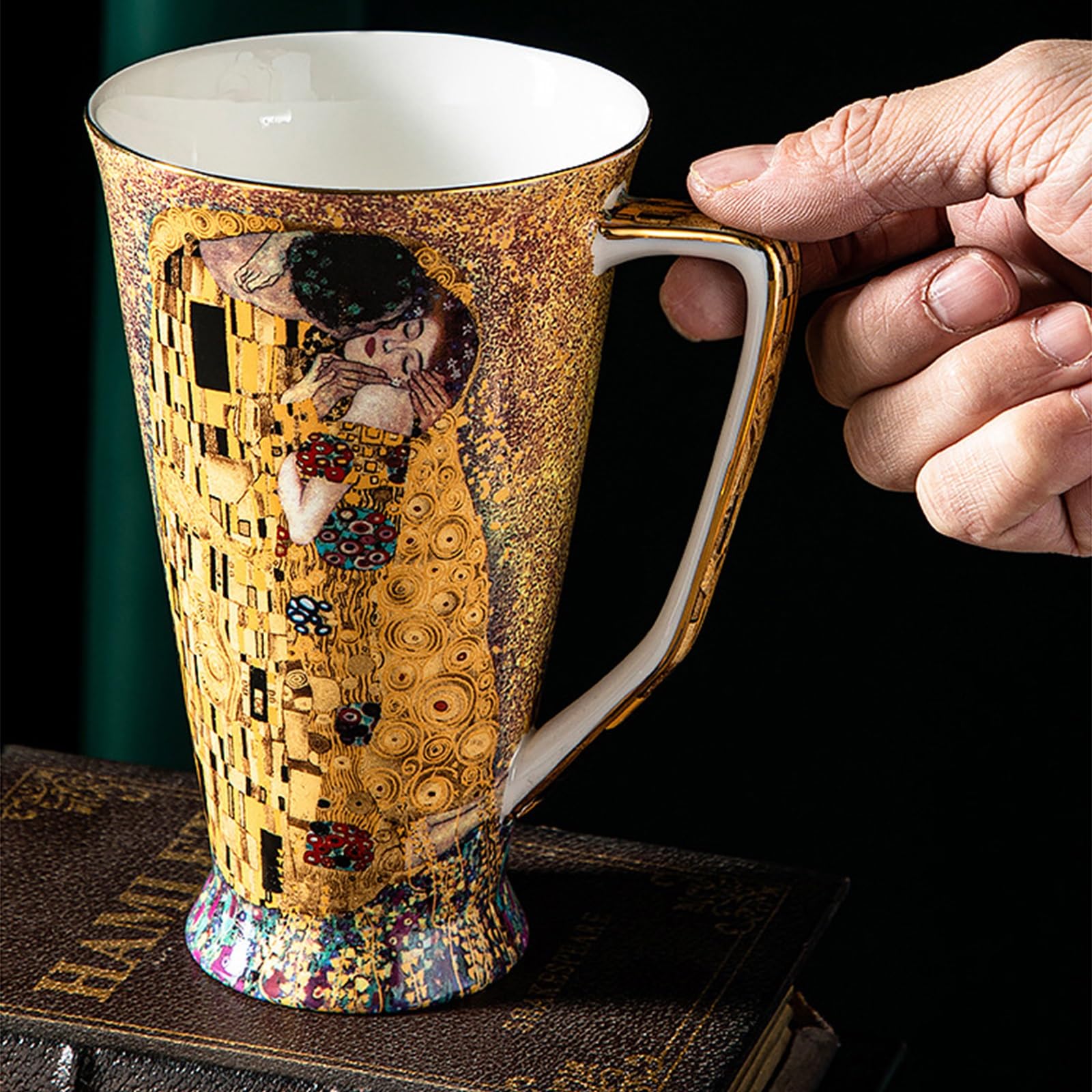 Zestaw spodków z europejskiej porcelany kostnej, ceramiczna filiżanka do herbaty, kawy, popołudniowa herbata, do domu, kuchni, biura, dla kobiet, dorosłych (H-4)