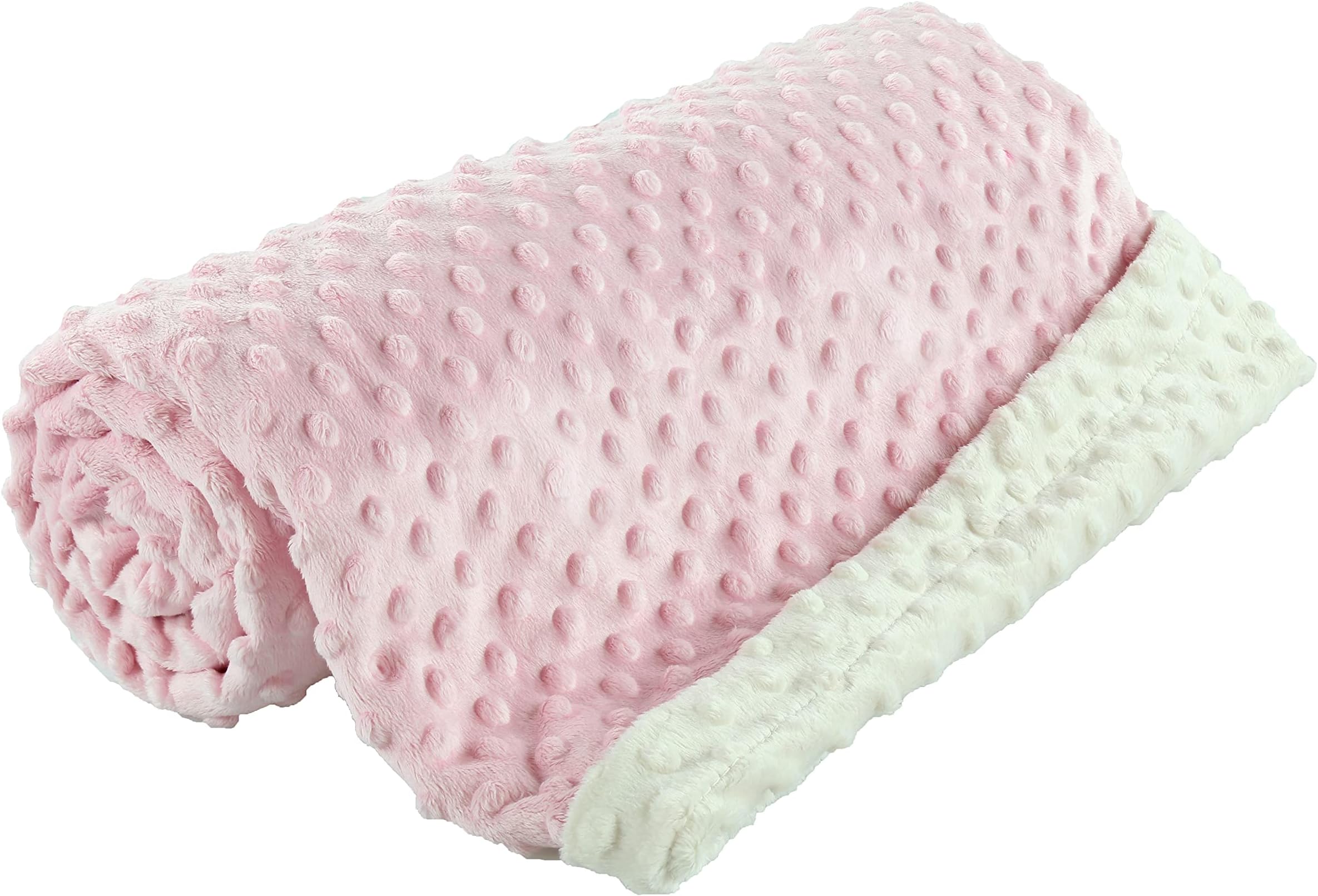 berry bebeMinky Baby Blanket for Girl Super Soft and Plush