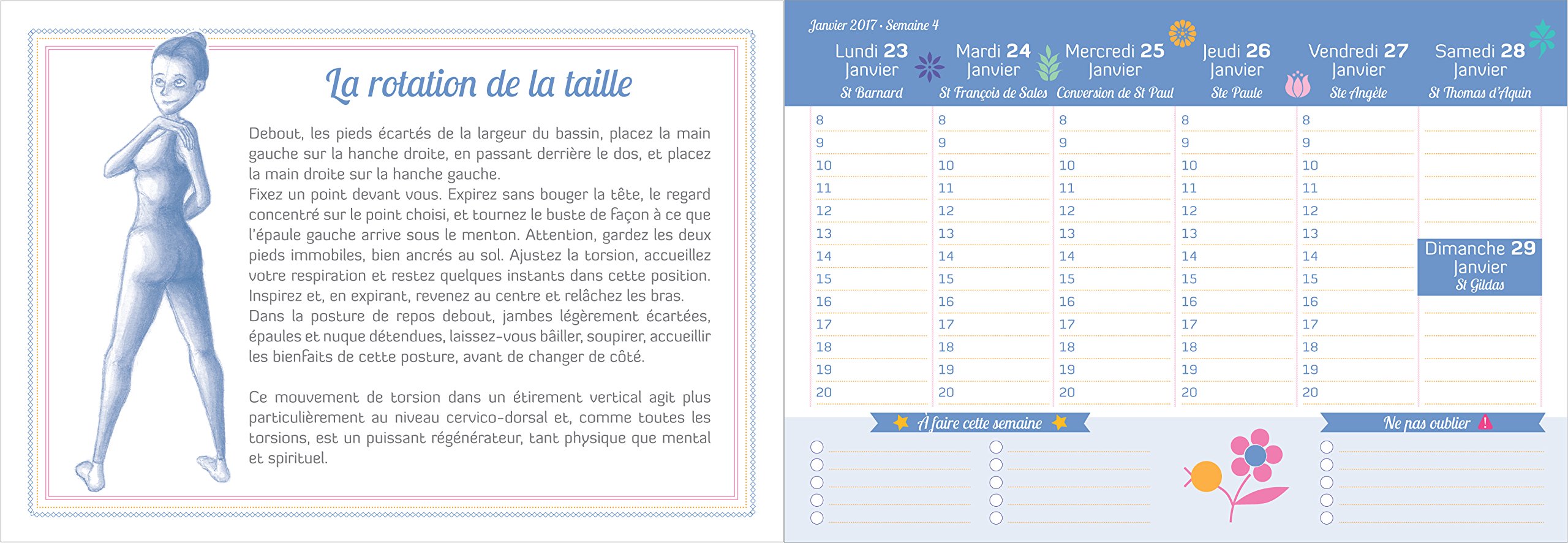 Mon petit agenda Yoga 2017