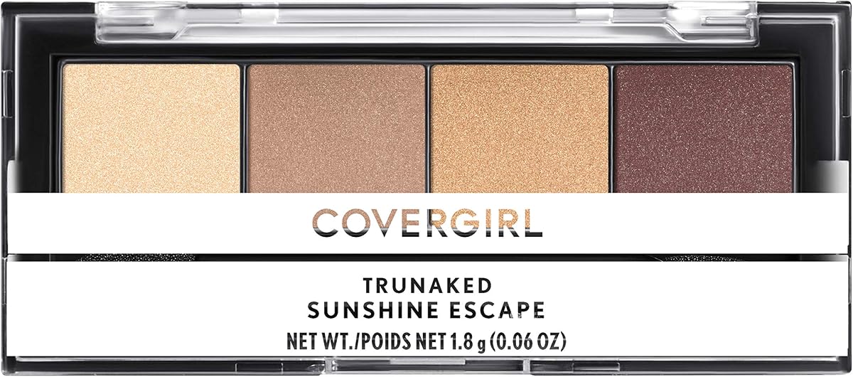 Paleta de sombras de ojos truNAKED Quad, Sunshine Escape, 0.06 onzas (paquete de 1)