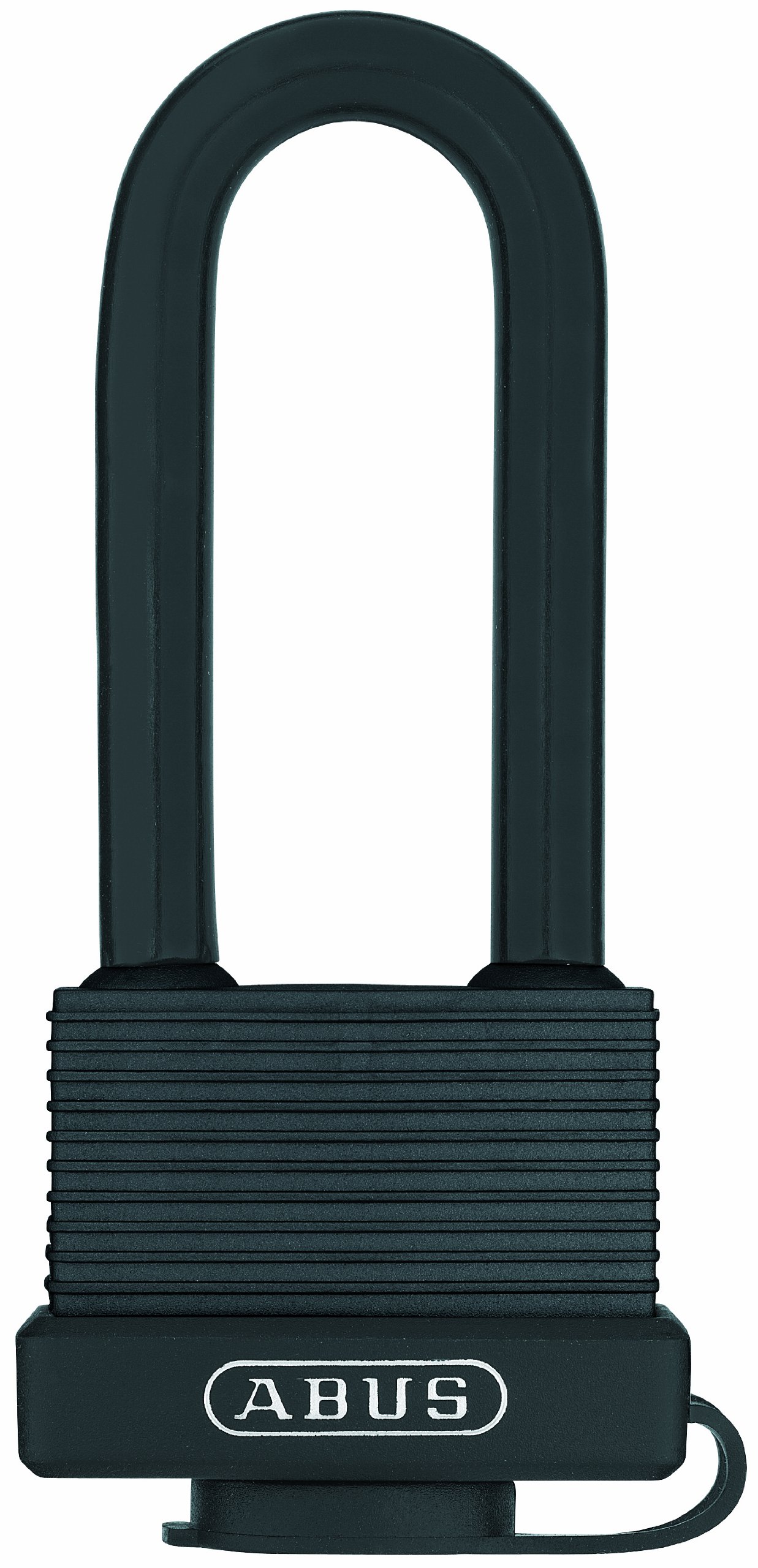 ABUSbrass padlock 70/45HB63 with high shackle - weatherproof - brass lock body - impact-resistant plastic coating - security level 5