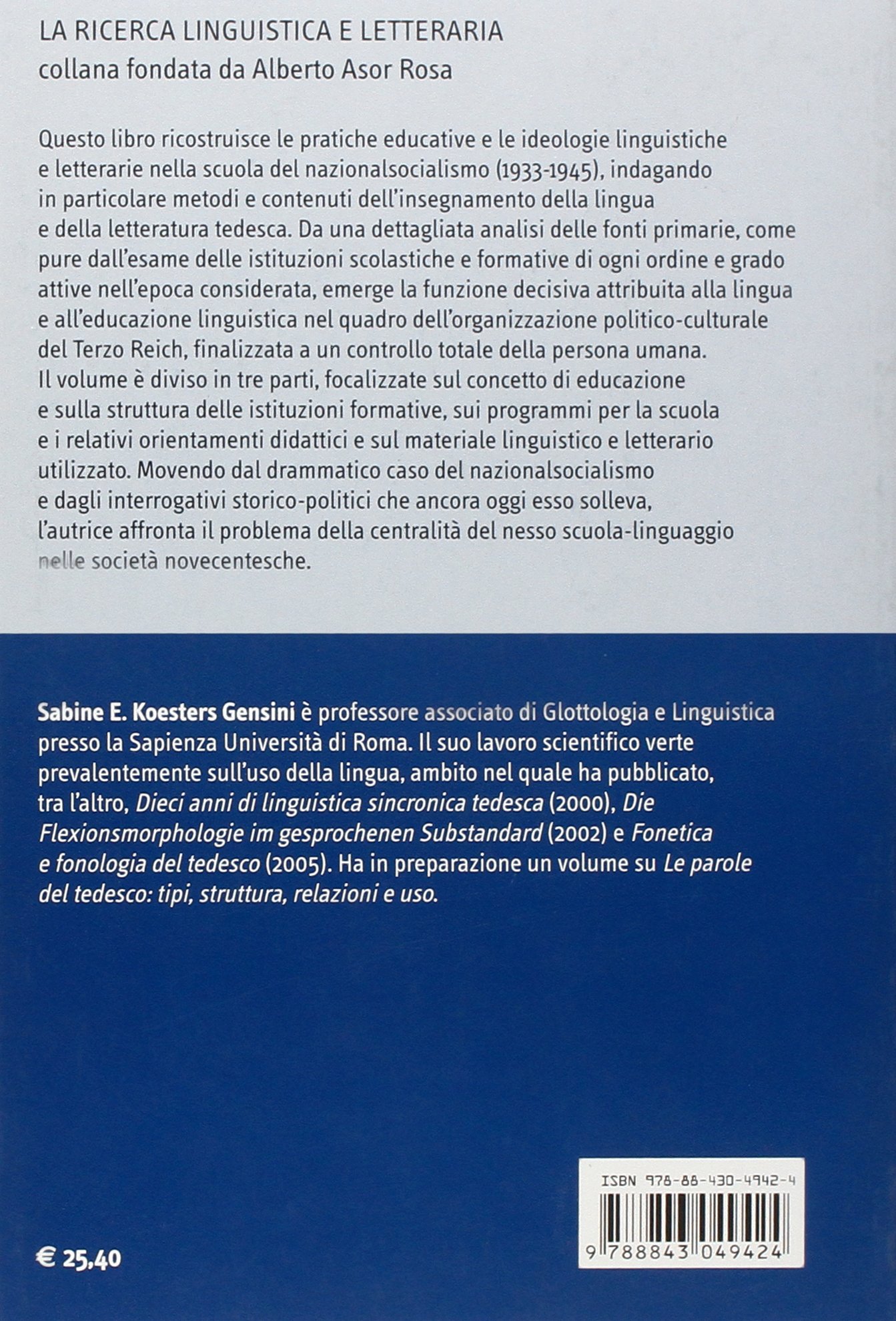 Parole sotto la svastica. L'educazione linguistica e letteraria nel Terzo Reich