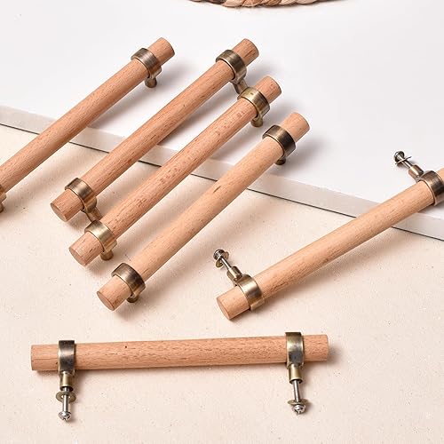 Indian Shelf 6 tiradores de cajón ajustables, manijas de cajón de madera, manijas de gabinete ajustables, tiradores de cajón de barra en T, disponible en Yaxa Venezuela