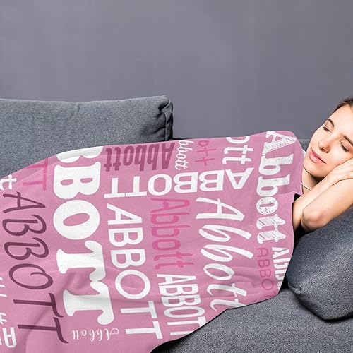 Miniatura 8 de Mantas de monograma personalizadas con nombres, manta personalizada para bebés niñas, manta de envolver con inicial, regalos personalizados