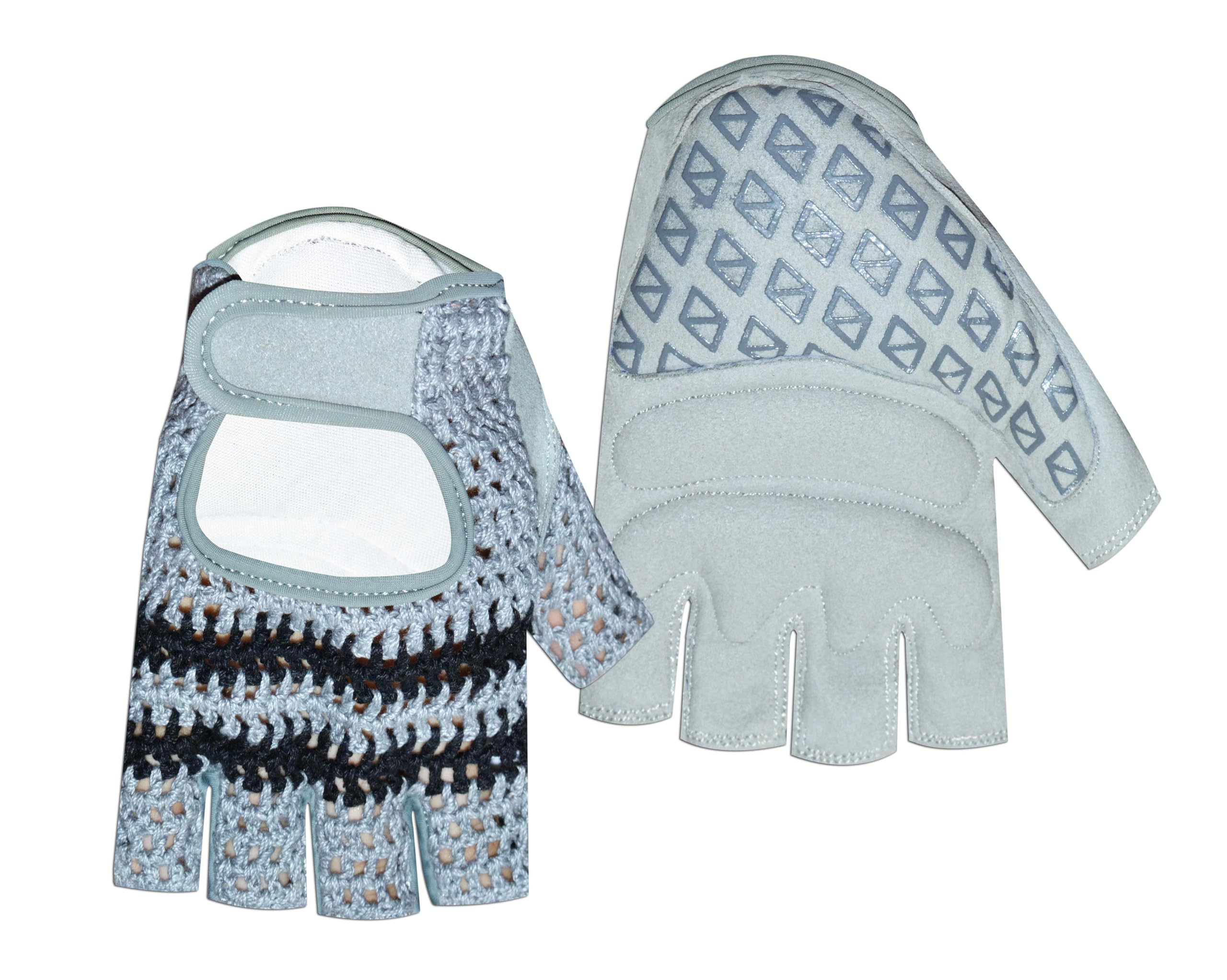 Weight Lifting Leather Padded Fitness Training Gym Cycling Wheelchair All Sports Gloves W-1057 (X-Large)