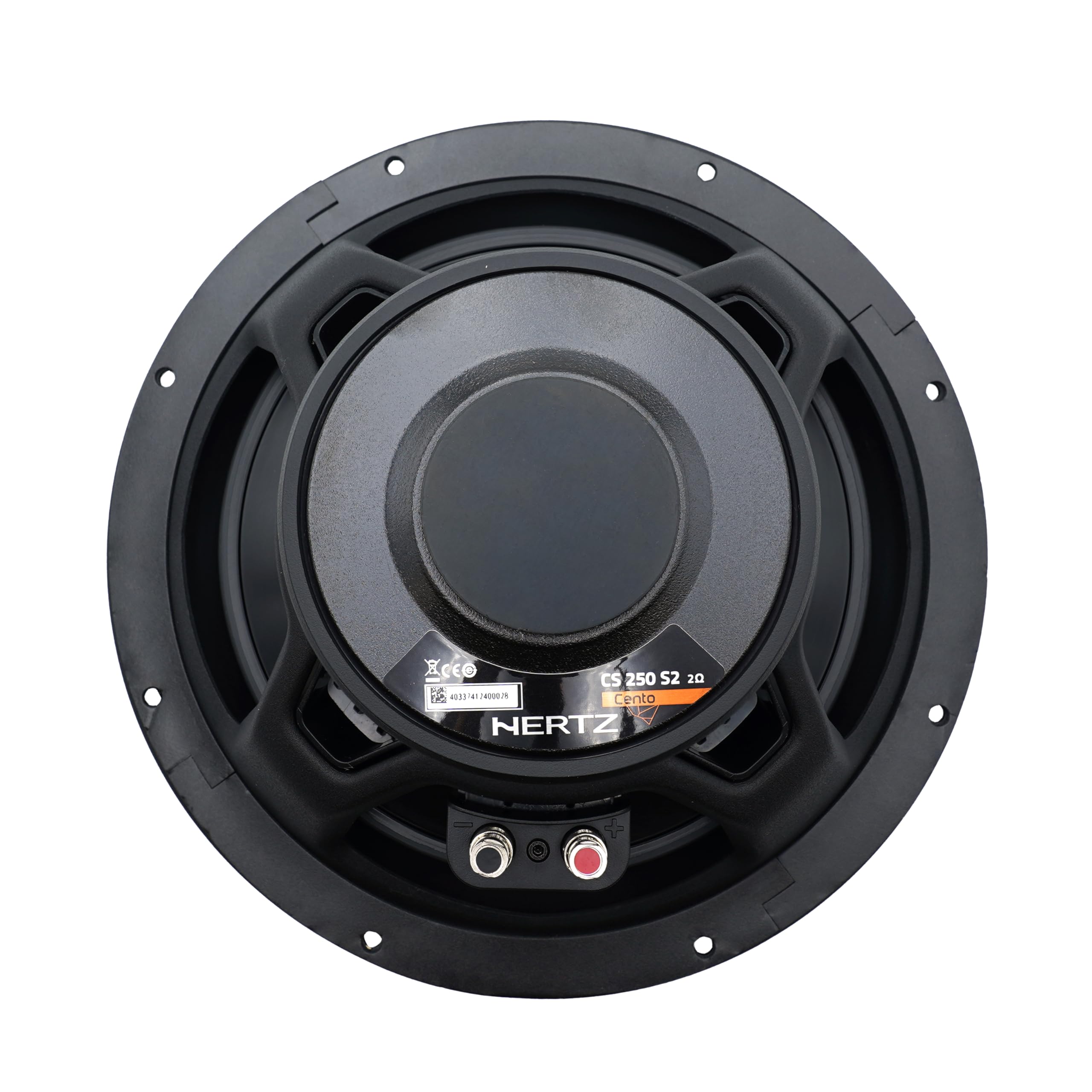 Hertz CS 250 S2 – Subwoofer per auto da 250mm 2 Ohm, 600W, Potenza e precisione per bassi profondi e definiti