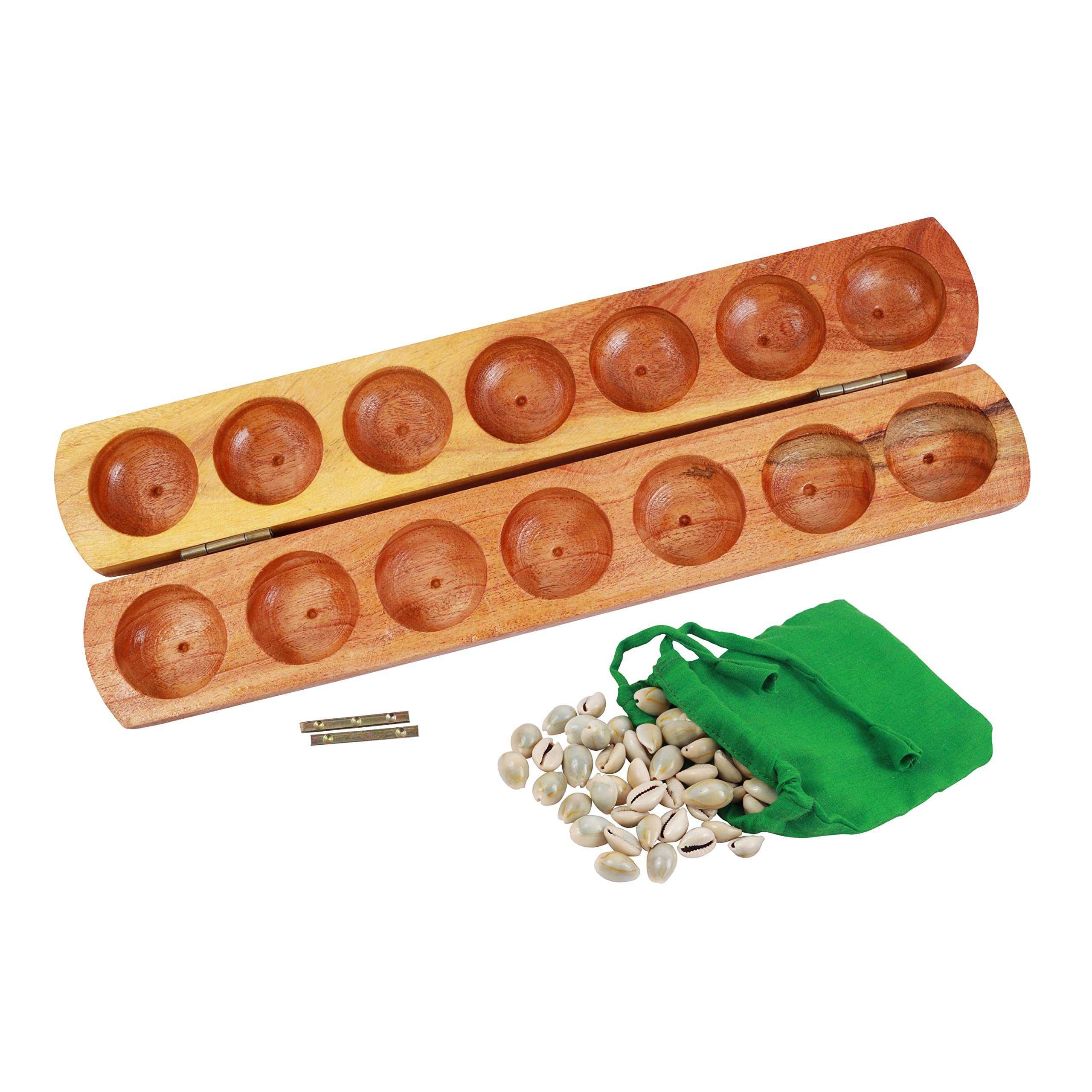 Paljji Handicrafts Vamana Guntalu/Pallanghuzi/Mancala/aliguli Mane Wooden Board Game with 70 Cowrie Shells - 14 Pit and Dayakattai/Pachikalu Pasa/Chausar (B09NTXJHF3) Amazon Price History, Amazon Price Tracker