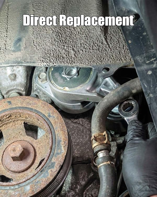 Serpentine Belt Drive Tensioner Compatible with Nissan Altima Pathfinder Maxima Murano Quest 2013-2020 Infiniti JX35 QX60 2014-2020, with Pulley Tensioner Component Kit Replace 39384 119553JA0A by GUQVKI - Image 6