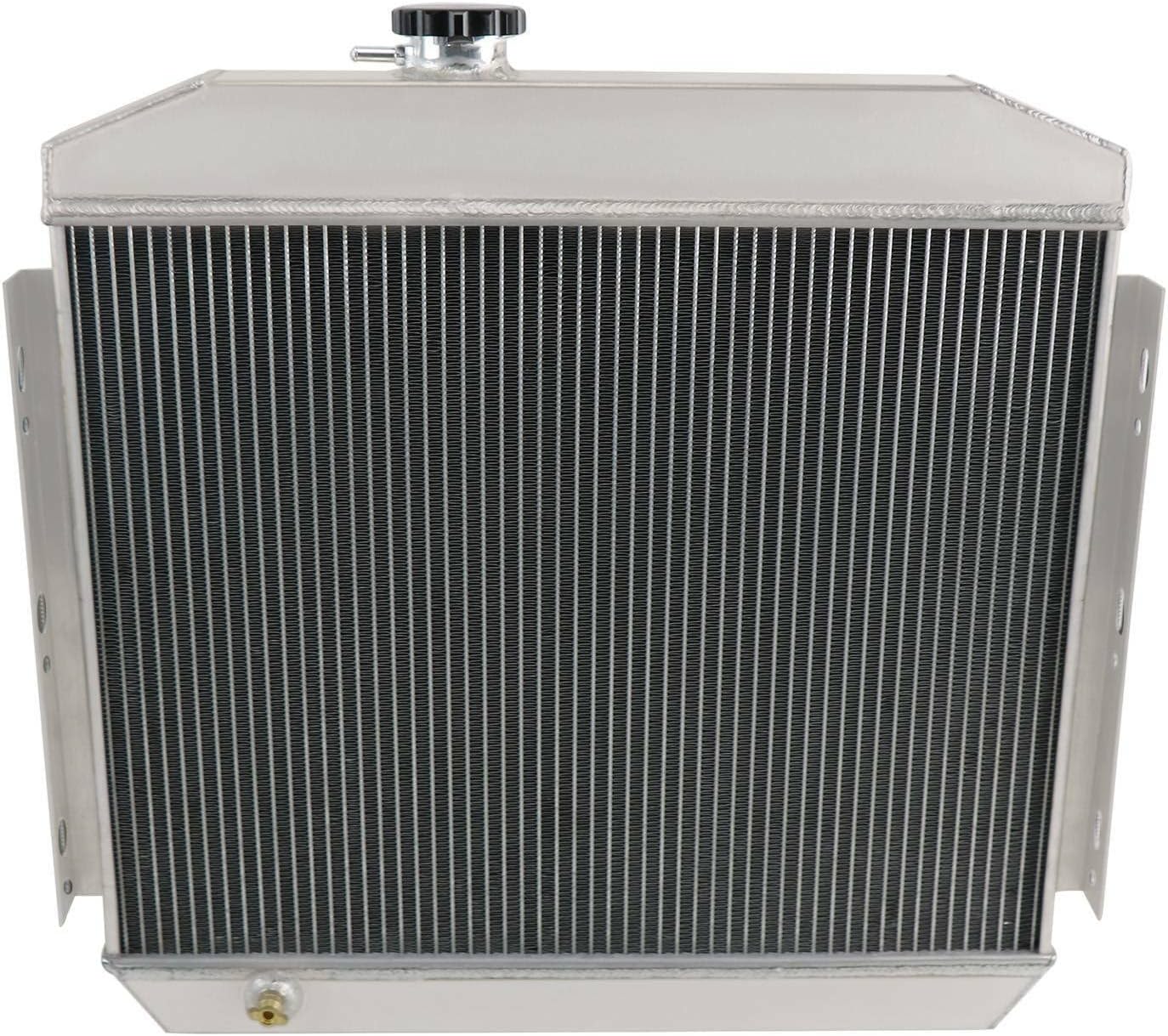 3 Row Aluminum Radiator for 1955 1956 1957 Chevy Bel Air Nomad 150 210 Del Ray V8 4.3L 4.6L