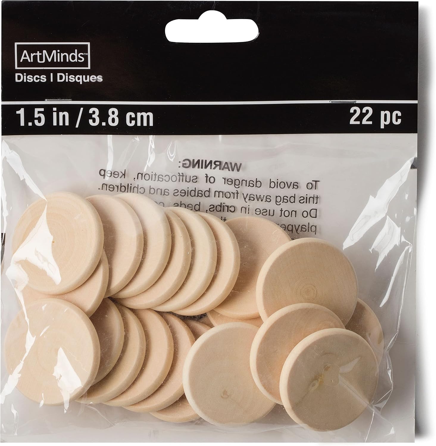 Make Market 1.5" Wood Discs, 6 Packs: 22 ct. (132 Total)