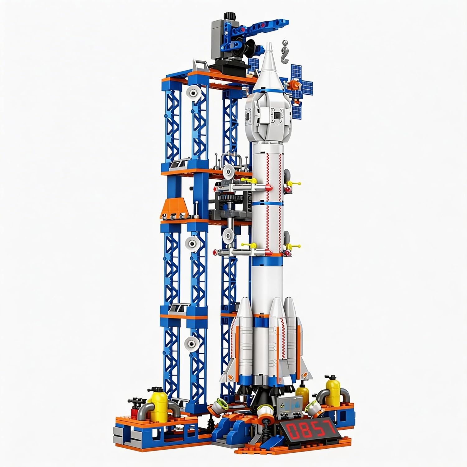 Model Rocket Building Kits for Kids 8-14, Space Ship Rocket Building Toys, 1065 Pcs Spaceship Space Shuttle Collectible Display Model Building Sets Best Gifts for Boys Girls