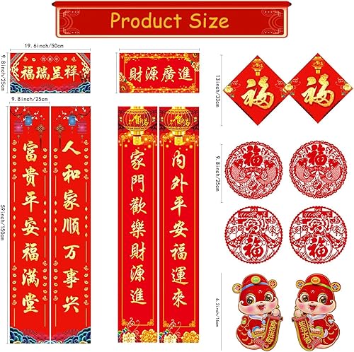 Miniatura 2 de Decoraciones de año nuevo chino 2024, decoraciones de año nuevo lunar, decoración de festival de primavera con sobre rojo de año nuevo chino,