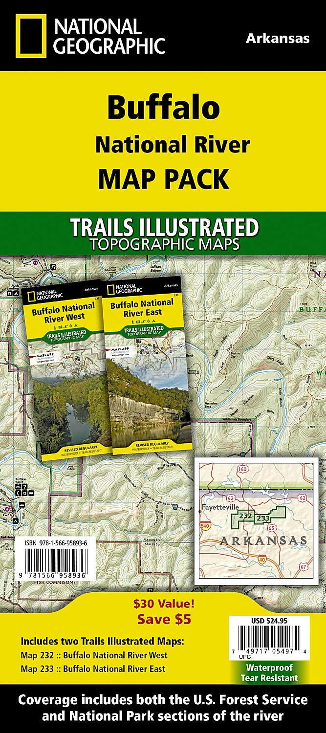 Buffalo National River [Map Pack Bundle] (National Geographic Trails Illustrated Map)