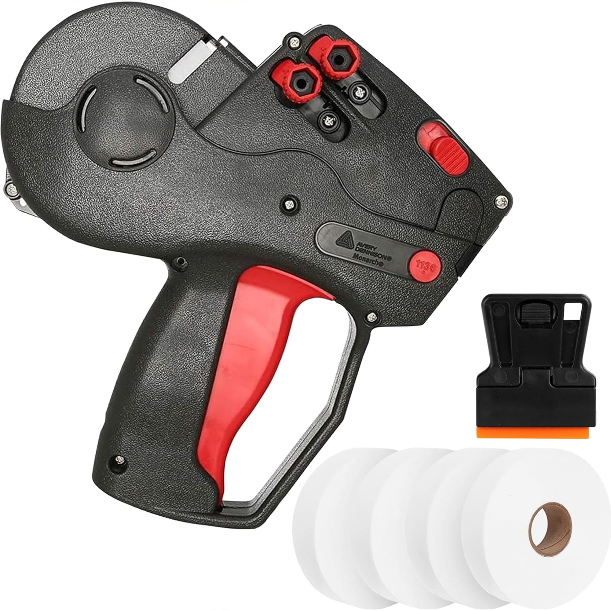 JIO Monarch 1136 Professional 2-Line Price Gun Starter Kit | Prints Price, Date, or SKU | Includes 7,000 White Labels & Inker