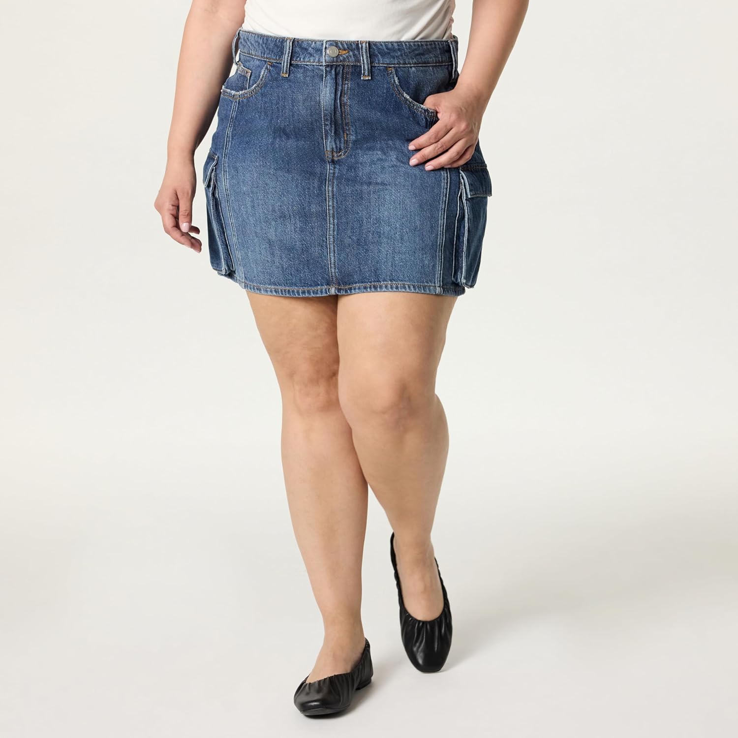 The Drop Womens Liliya Cargo Mini Skirt - Image 5