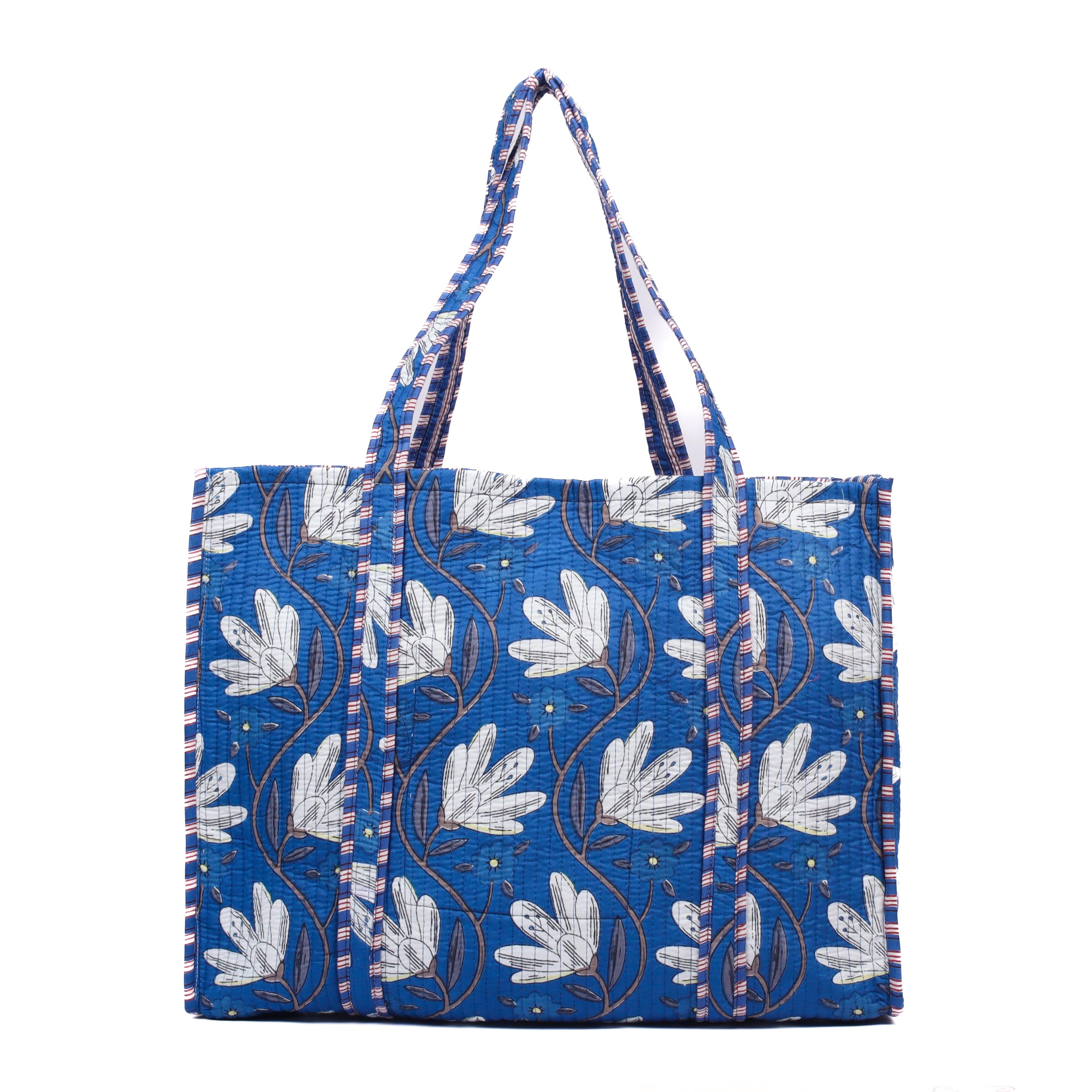 HOUSE OF GULAB Tote Bag with Long Handler & Inside Pocket (Dark Blue) (B0DCSBSHFX) Amazon Price History, Amazon Price Tracker
