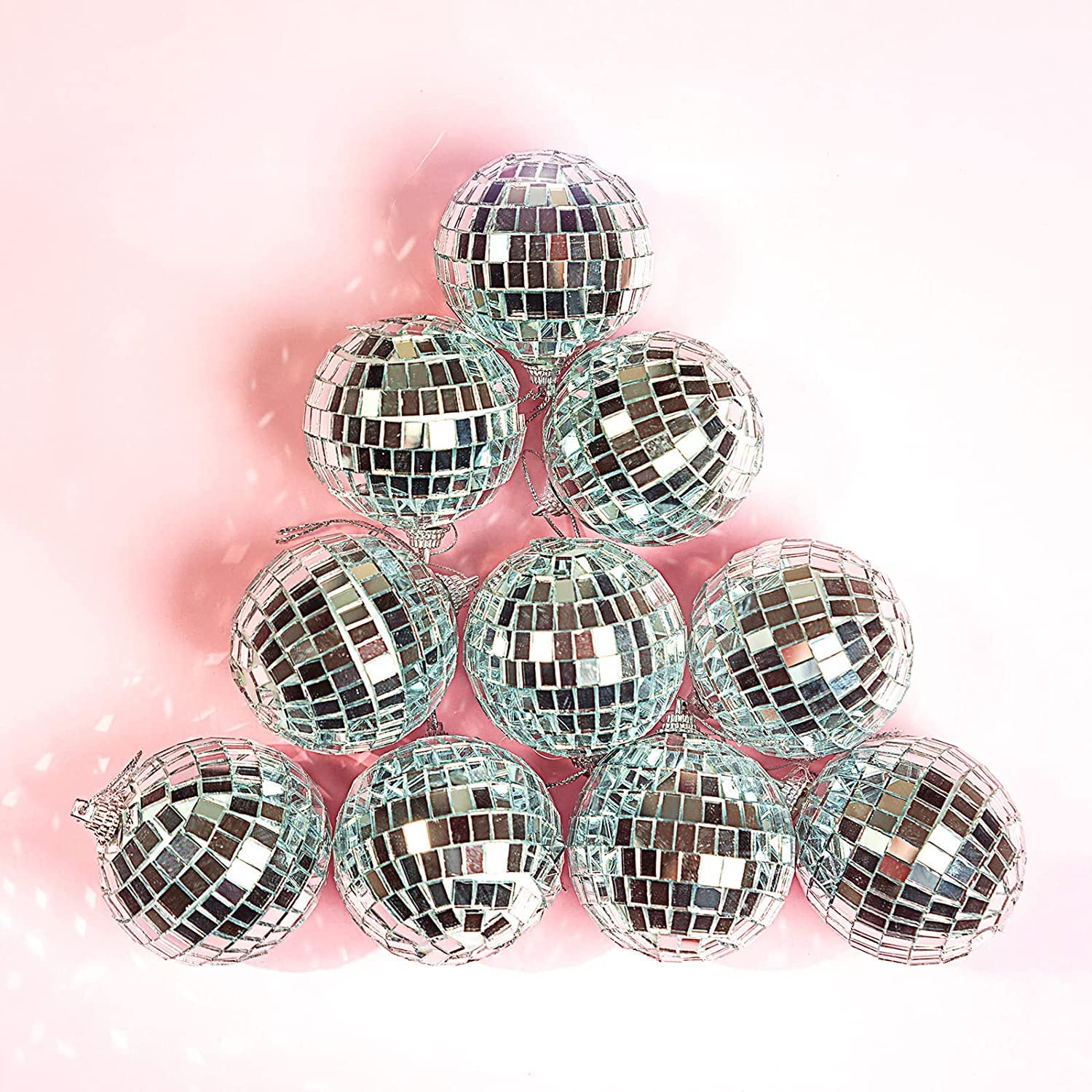 20 Rollen 32000 Stück mosaik spiegel selbstklebend,Mosaikfliesen für Discokugel Basteln,DIY Handwerk Dekoration,KTV (Silber)