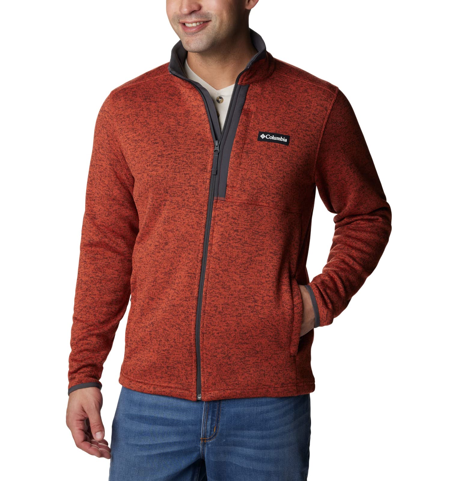 Columbia Herren Sweater Weather Full Zip Fleecejacke mit durchgehendem Reißverschluss