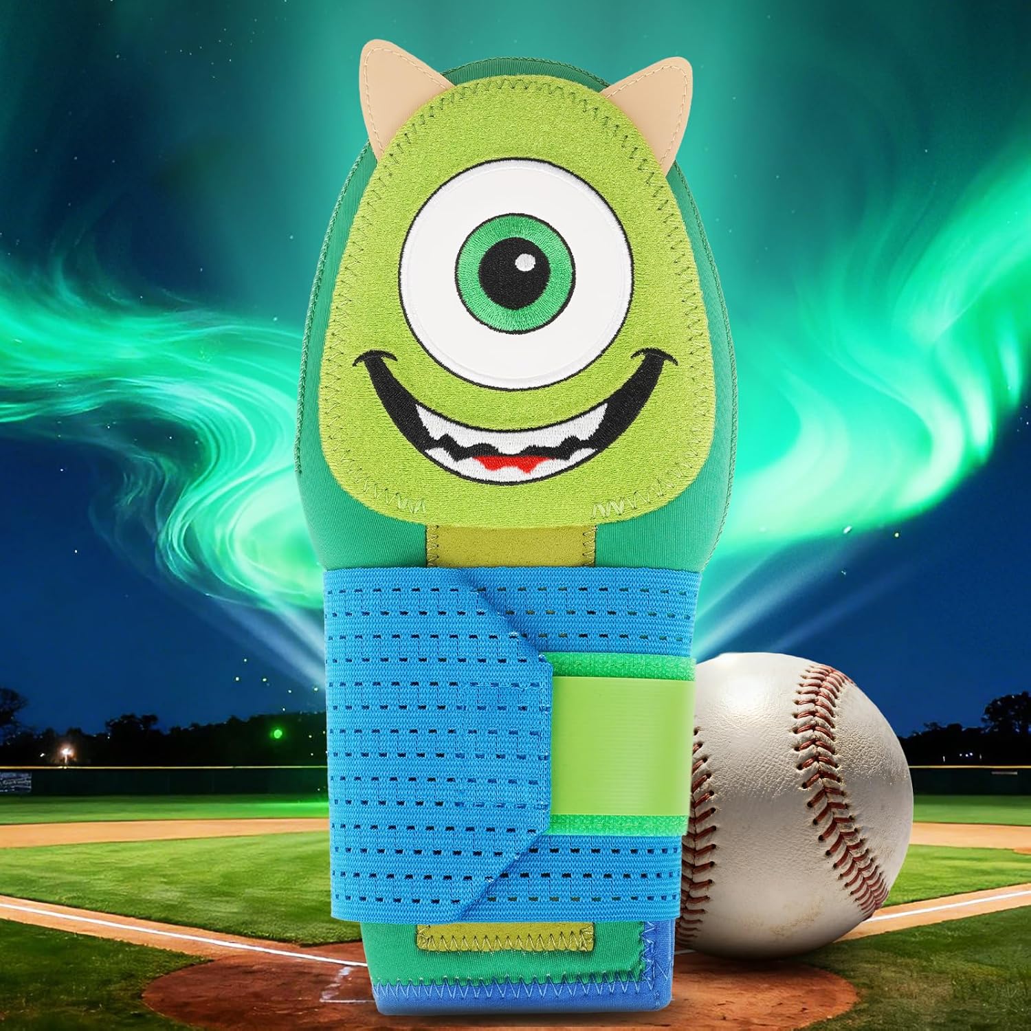 Baseball Sliding Mitt - Sliding Mitt for Youth - Drippy Drip Accessory Gingerbread Man, Coco, Scary HaHa - Softball