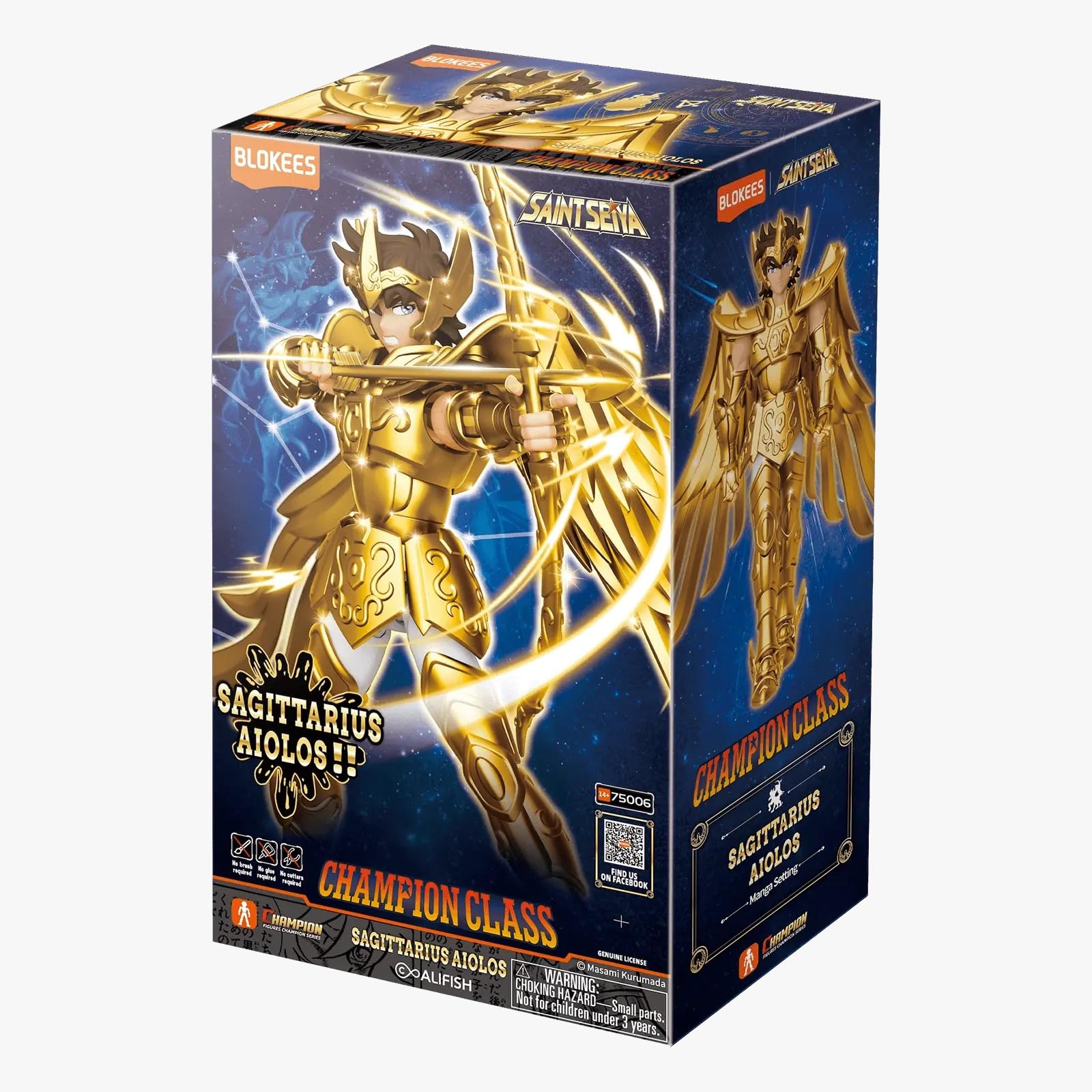 Amazon.co.jp: Blokees 聖闘士星矢チャンピオン DC 射手座アイオロス