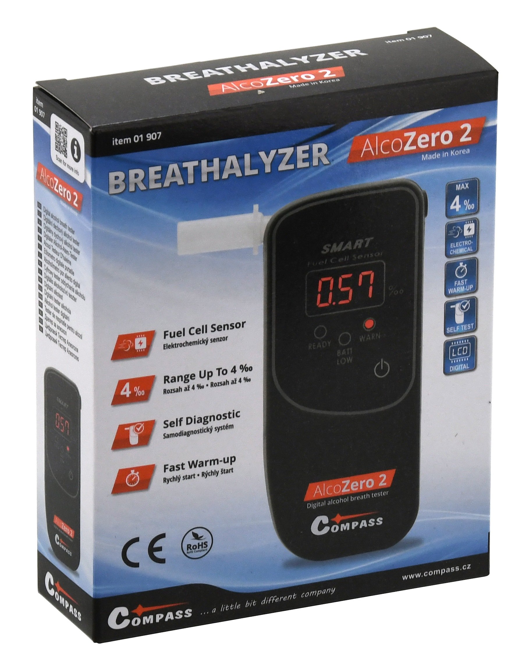Compass 01907 AlcoZero2 Smart Fuel Cell alkomat