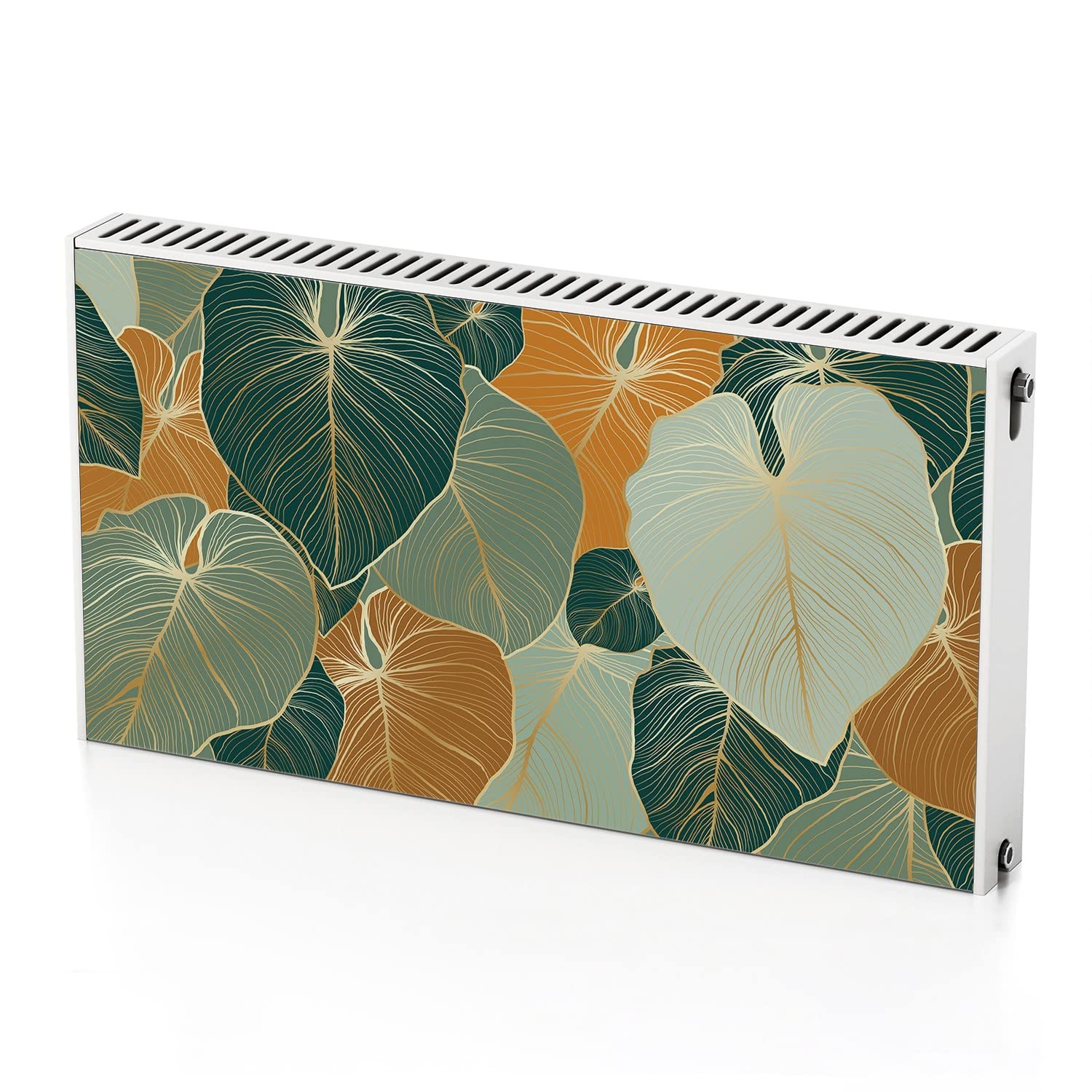 Tapis magnétique de radiateur feuilles élégantes pour décorer le salon