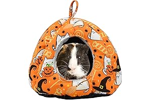 ShuRung Halloween Guinea Pig Hideout Small Animal Bed