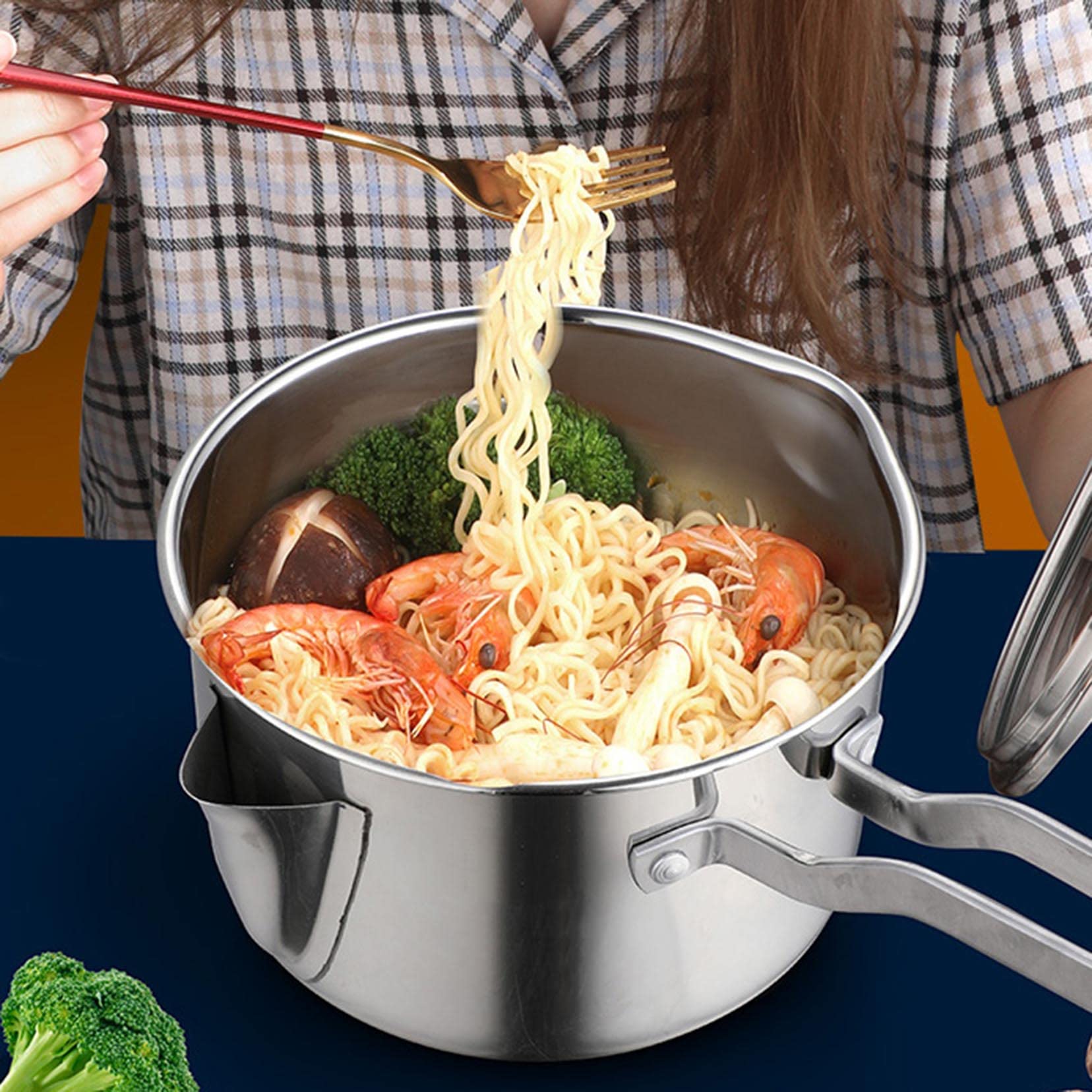 Pojemnik na sitko do oleju z długim uchwytem, 1,8 l, pojemnik do przechowywania oleju ze stali nierdzewnej, z przezroczystym szkłem, pyłoszczelna pokrywka, sitko do przechowywania oleju do