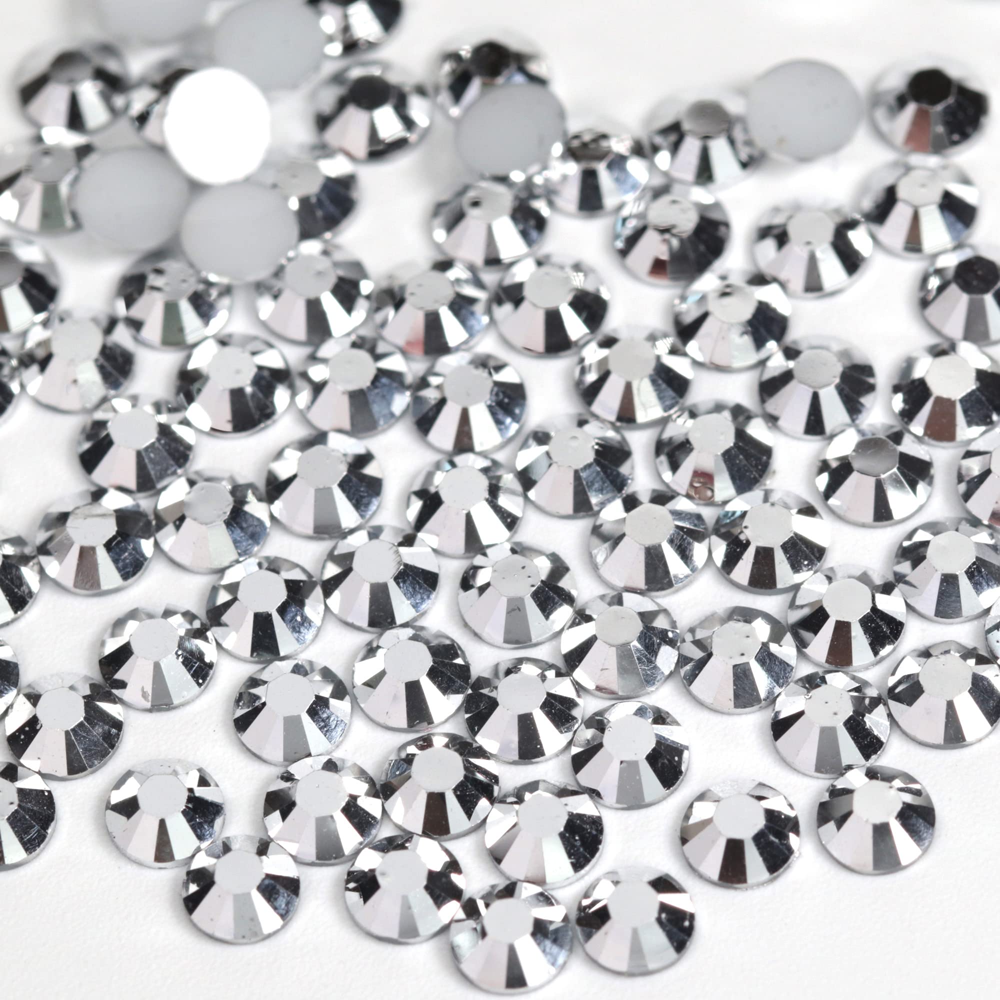 250pcs 6mm Flat Back Non-Stick Rhinestone Crystal Diamantes Nail Art & Craft Scrapbooking Embellishments 90 Available Colours (6mm, AB Clear #A13) — view 16