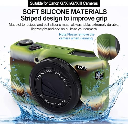 Miniatura 3 de Easy Hood G7X Mark II Case G7X Funda de silicona para cámara, funda protectora de silicona suave para cámara réflex digital Canon Powershot G7X Mark