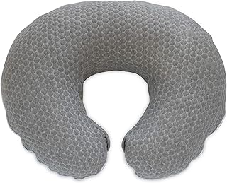 Boppy Nursing Pillow Cover—Preferred Milestones | Gray Pennydot | Fits Boppy Bare Naked, Original and Luxe Breastfeeding Pillow | Awake Time Only