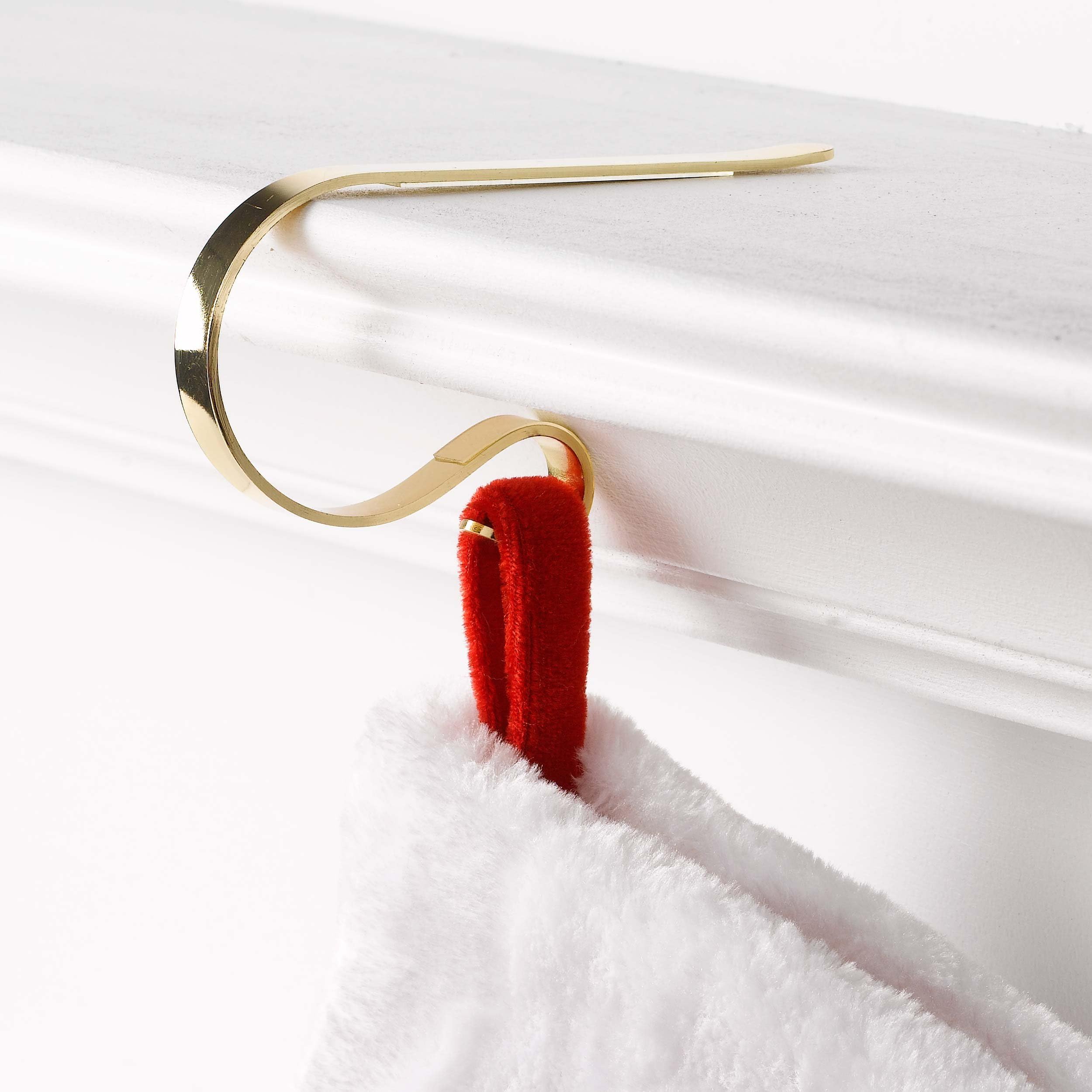 (Brass) - The Original MantleClip, 4 Pack - Brass